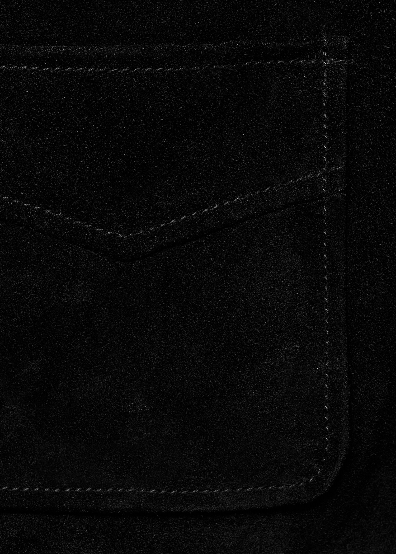 Suede leather jacket with buttons - Details of the article 0