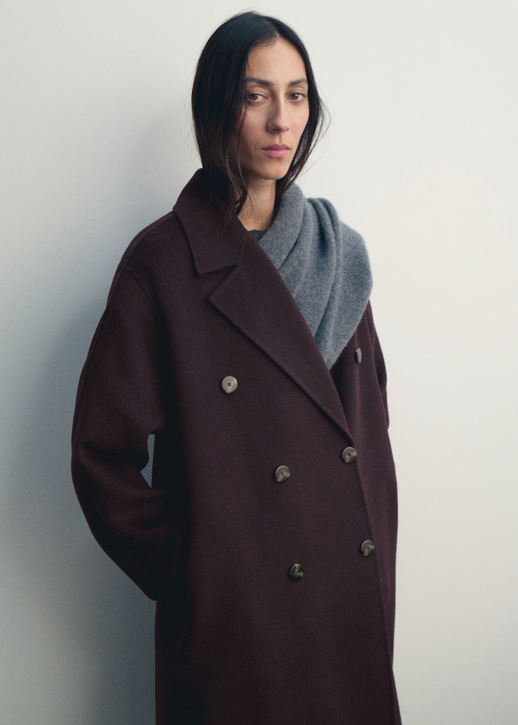 Mango Handmade oversized wool coat