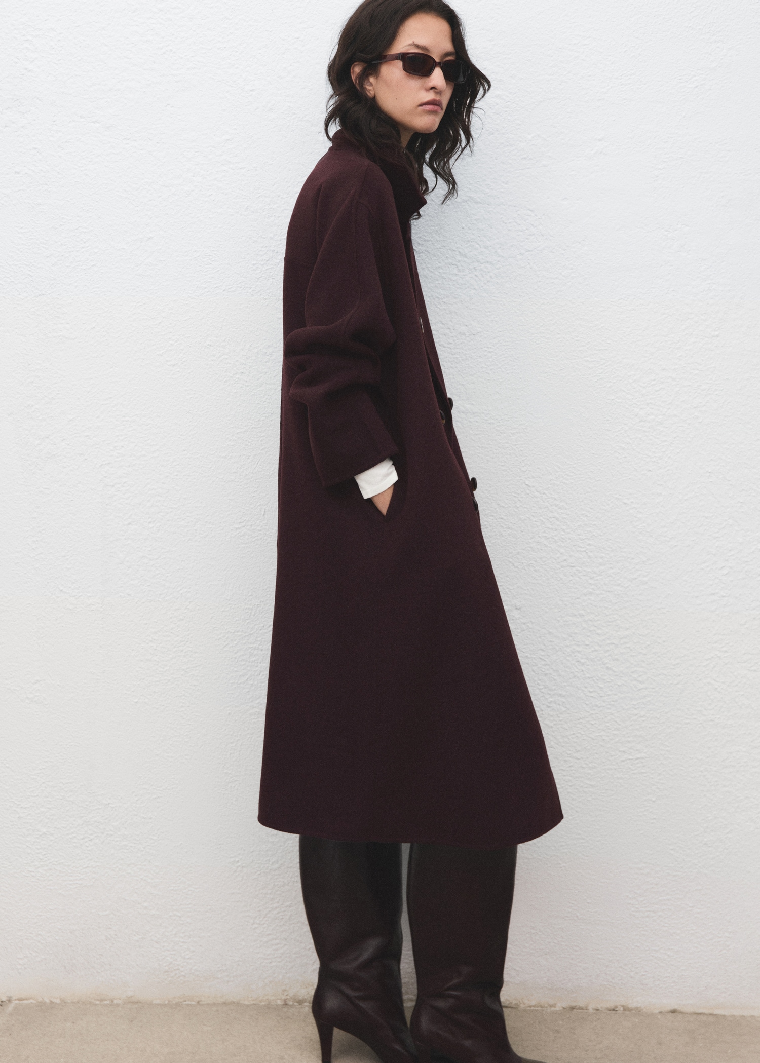 Handmade oversized wool coat - Details of the article 6