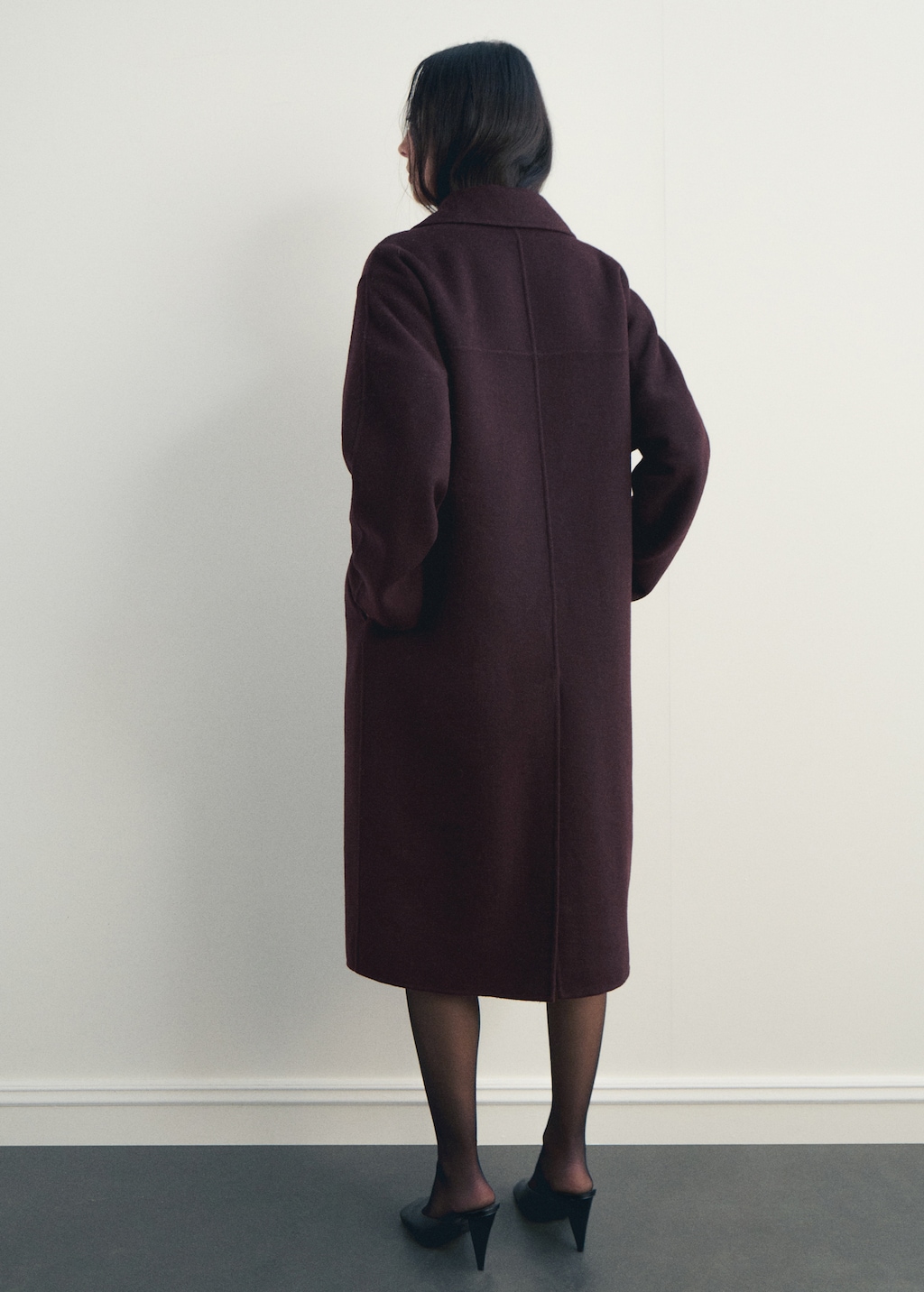 Mango Handmade oversized wool coat