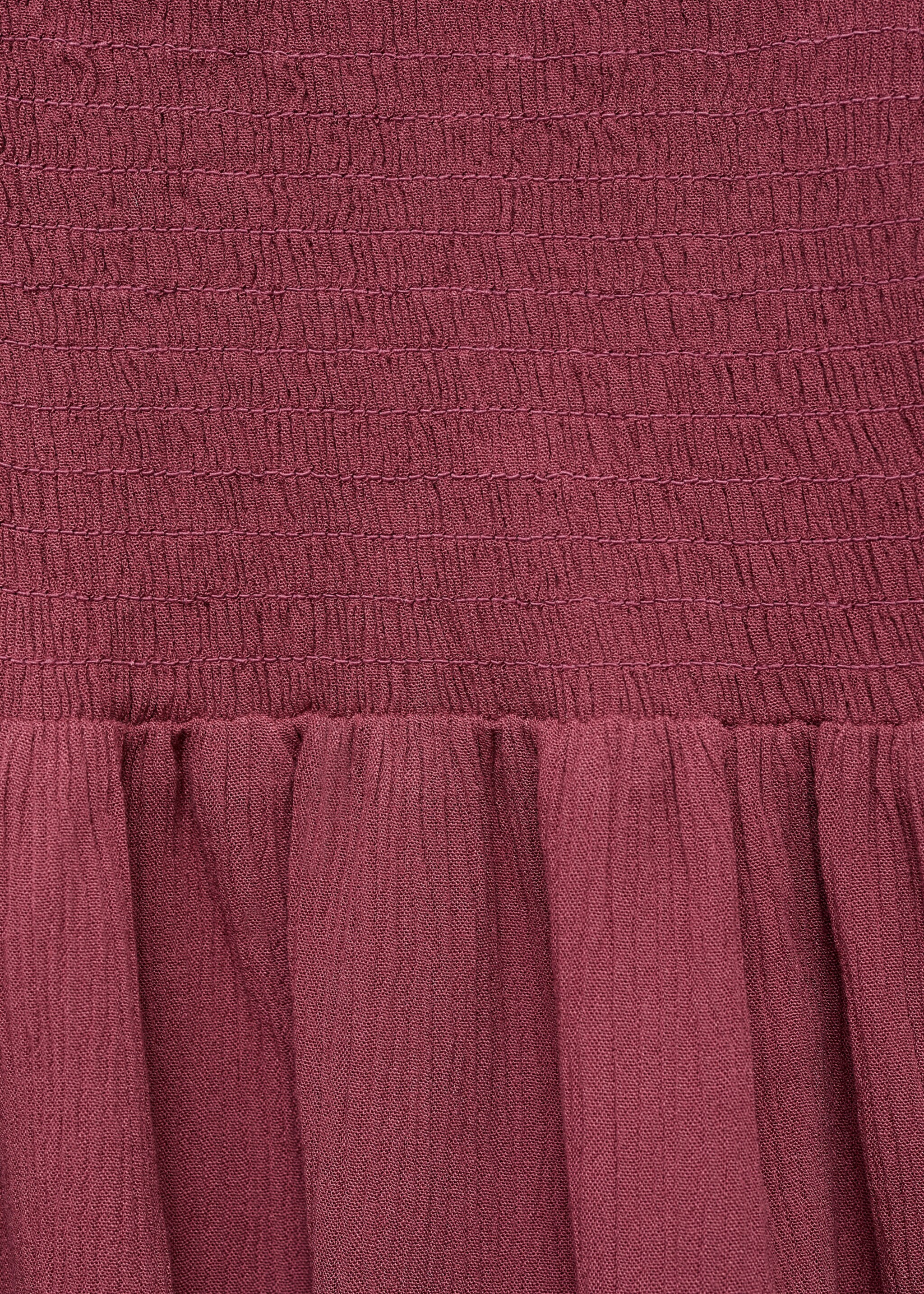 Blouse fluide froncée - Détail de l'article 8, Grenat. Ref: 17045791-00.