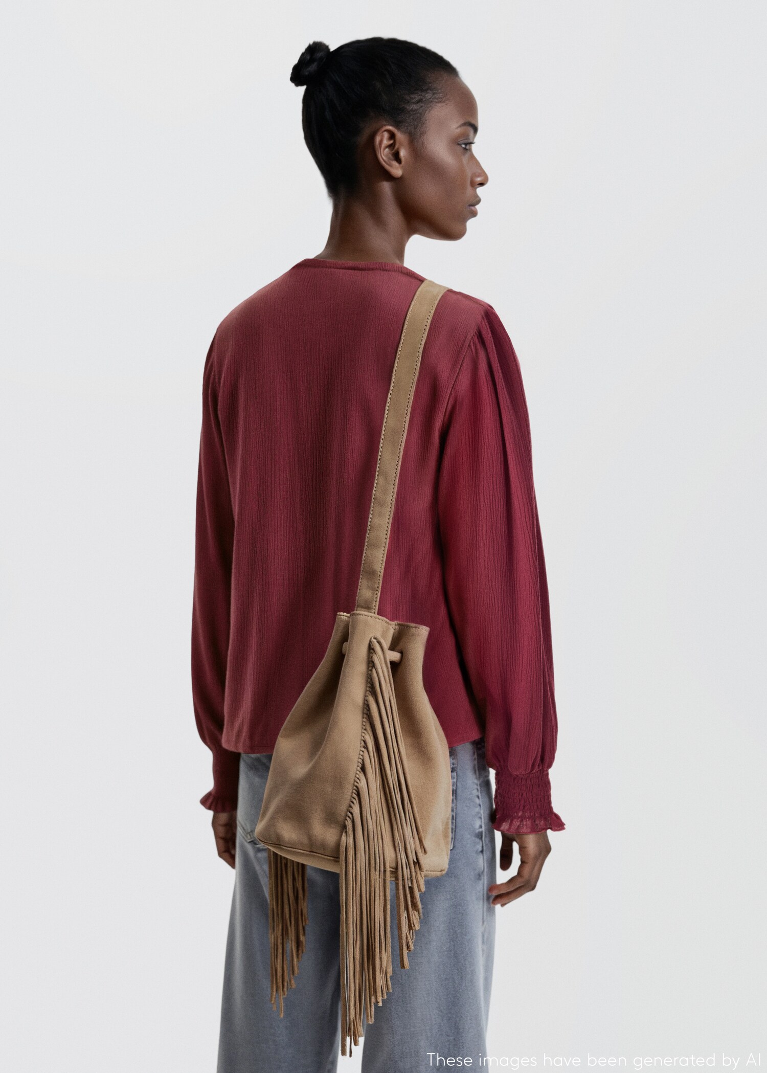 Blouse fluide froncée - Verso de l’article