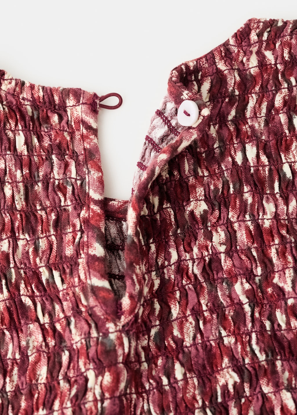 Printed ruffle dress