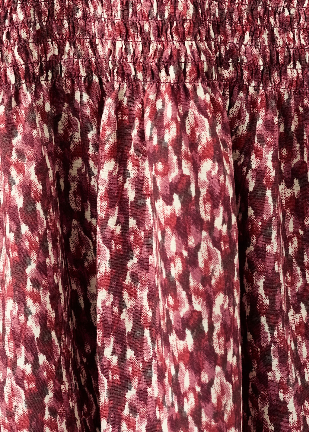 Printed ruffle dress