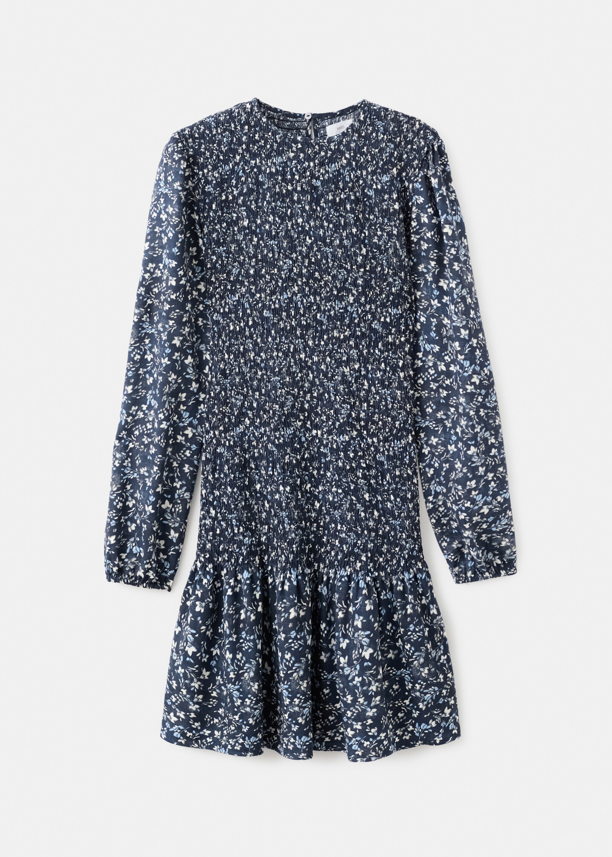 Vestit floral volant - Article sense model, Blau marí fosc. Ref: 17045793-00.