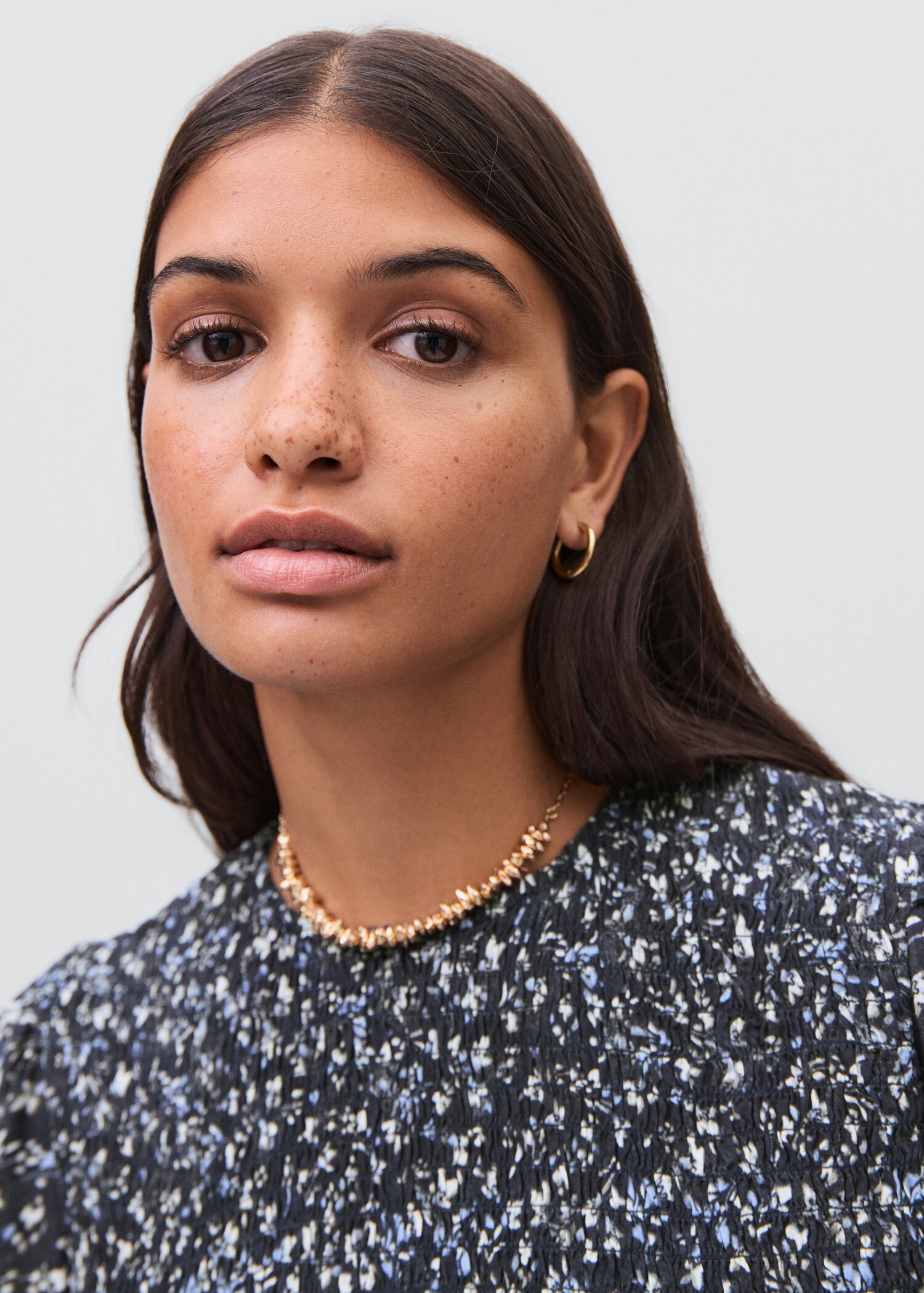 Ruffled floral dress - Details of the article 1