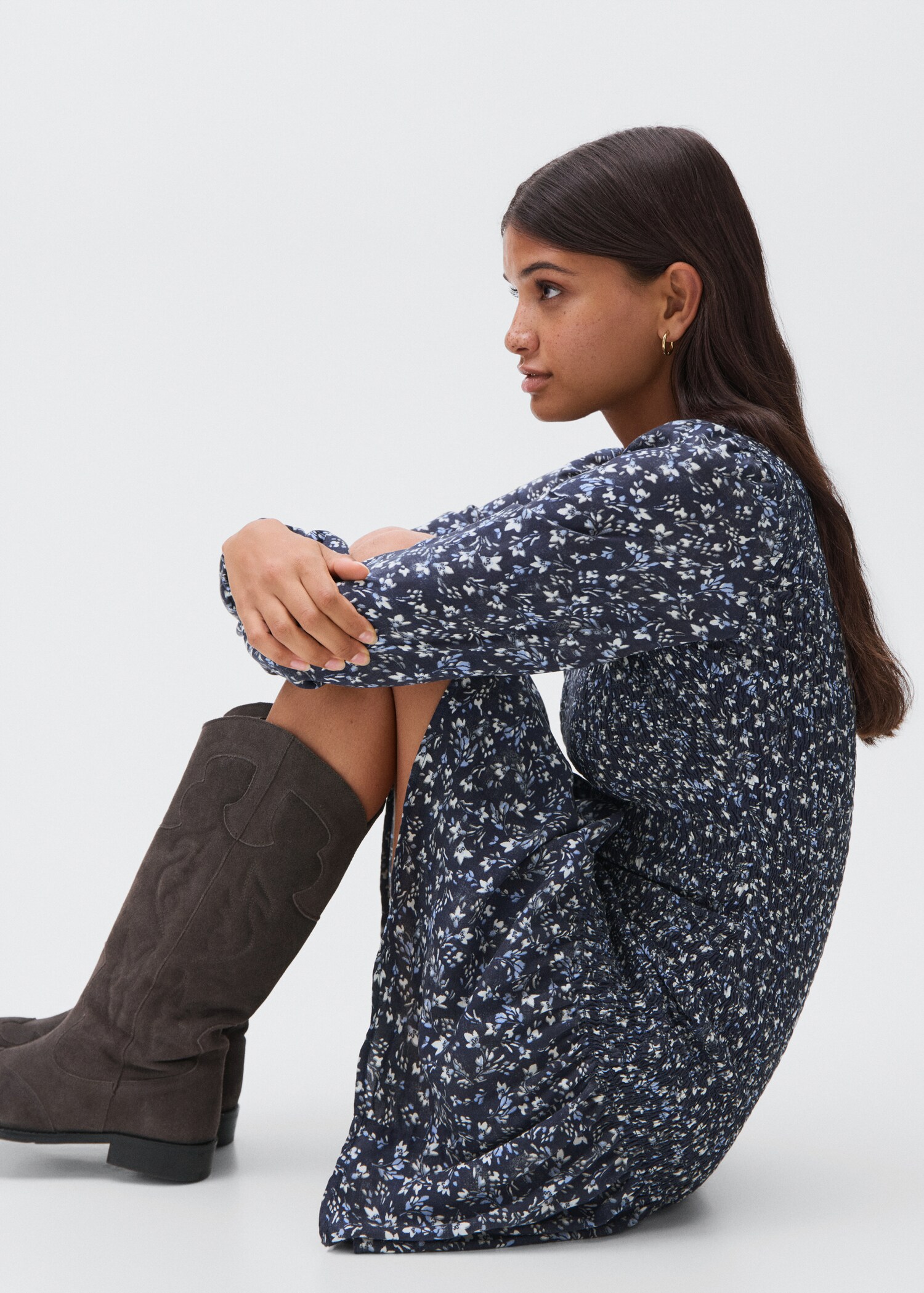 Ruffled floral dress - Details of the article 2