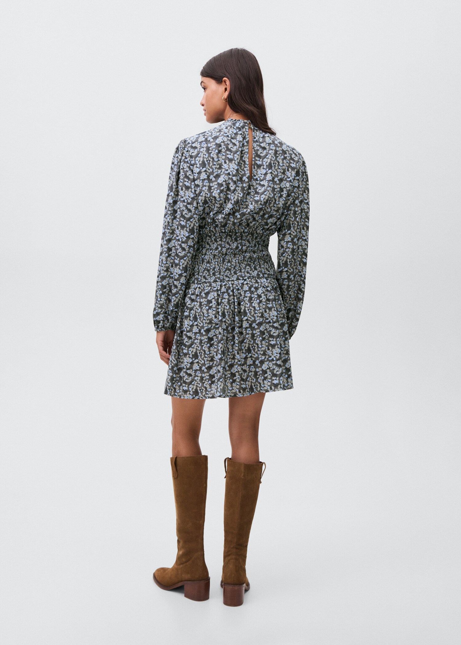 Vestido fluido estampado - Reverso del artículo