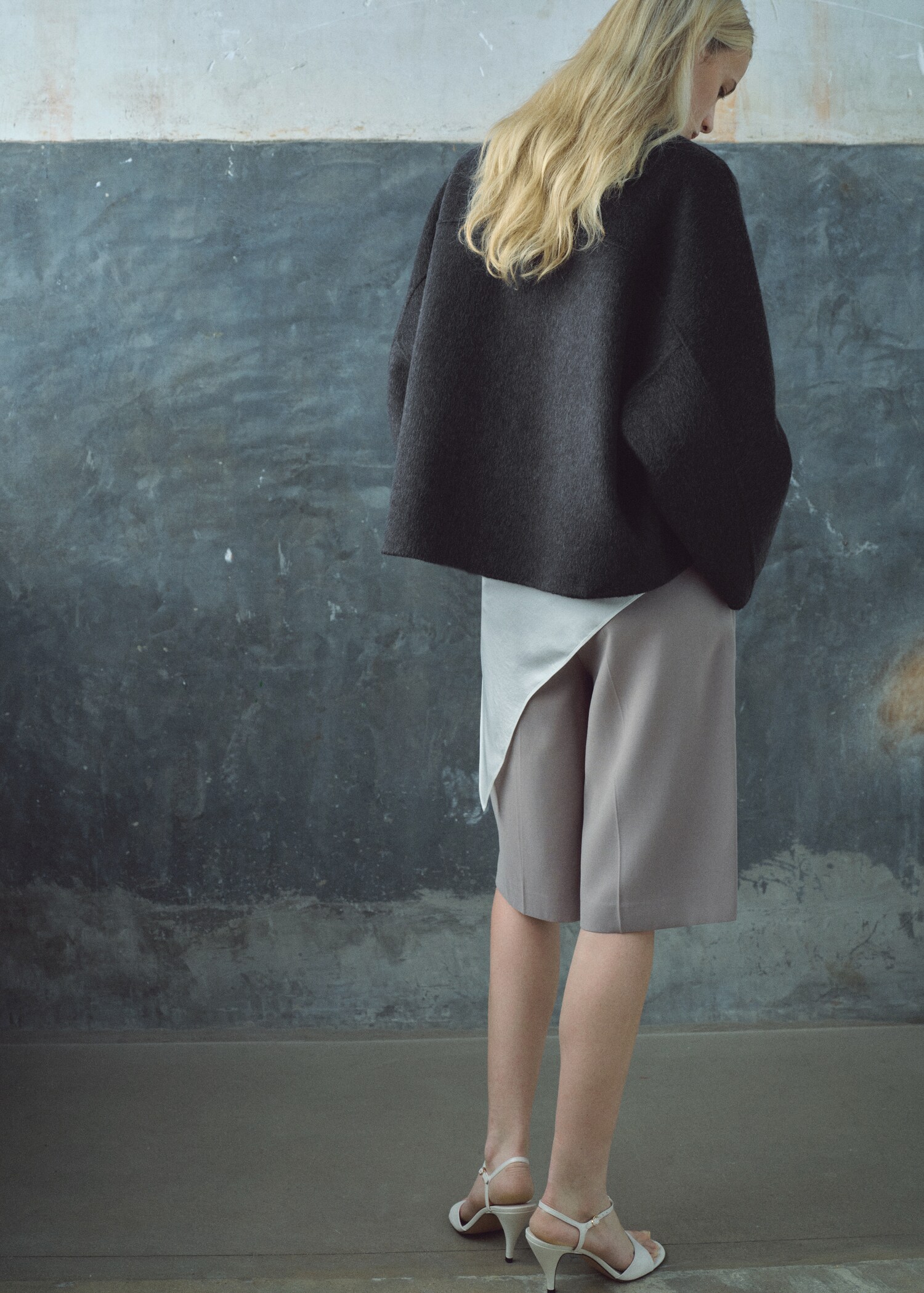 Veste laine oversize - Verso de l’article