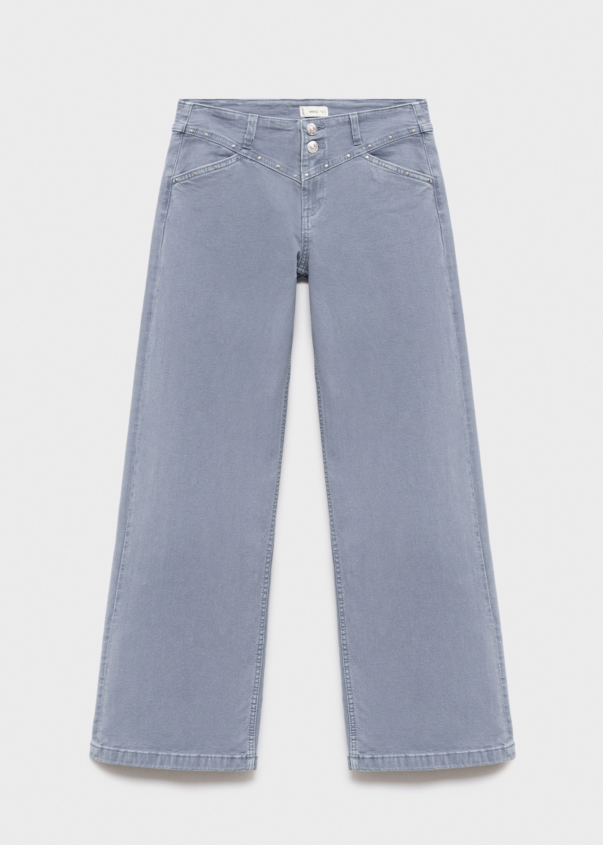 Jean wideleg clouté - Article sans modèle, Bleu. Ref: 17045796-00.