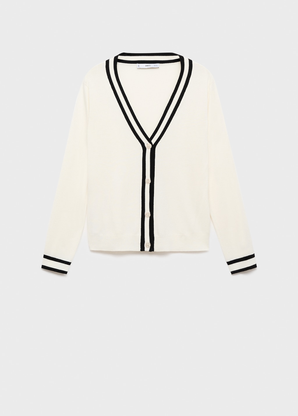 Mango Cardigan with contrasting stripes