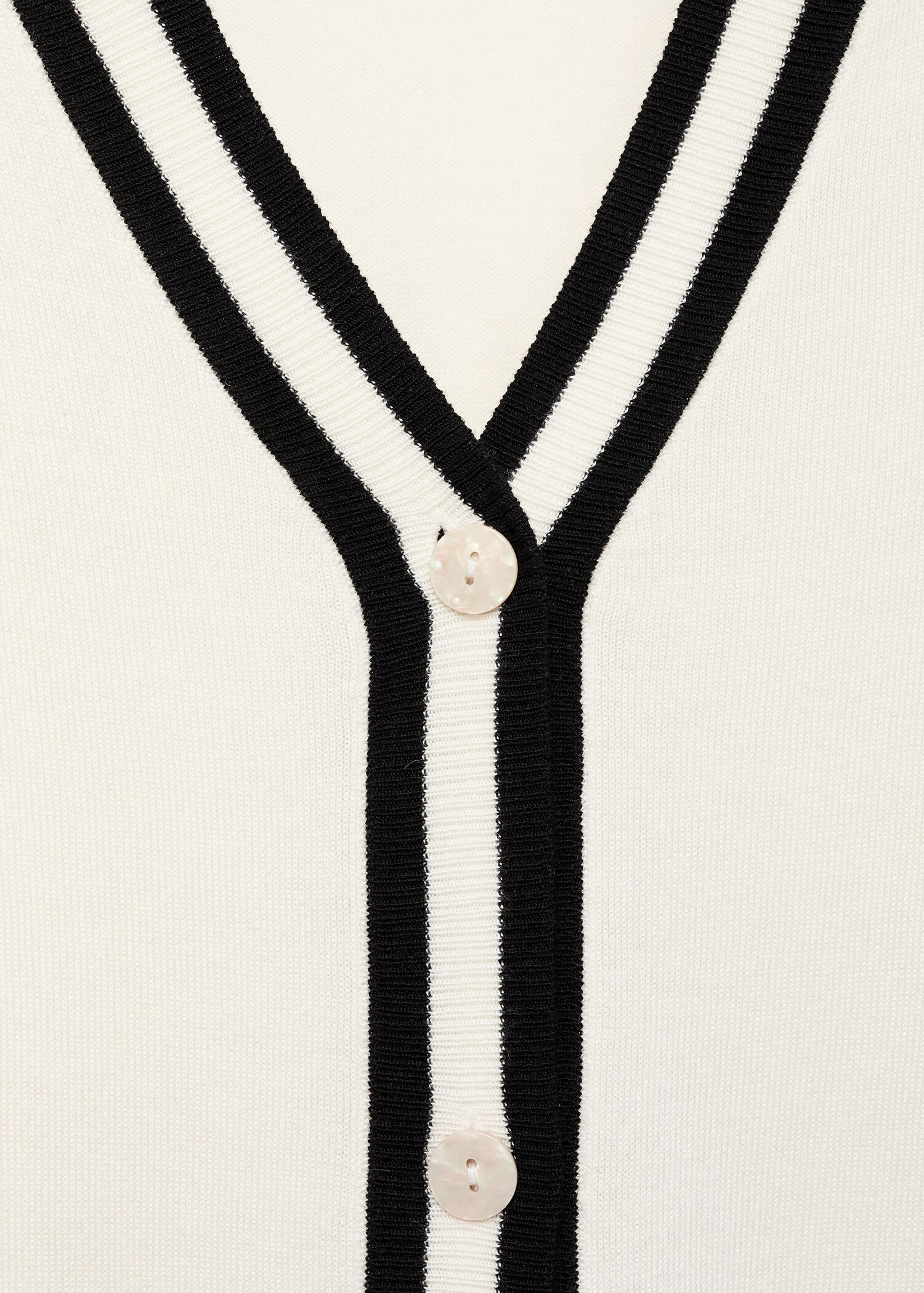 Contrast stripe cardigan - Details of the article 8