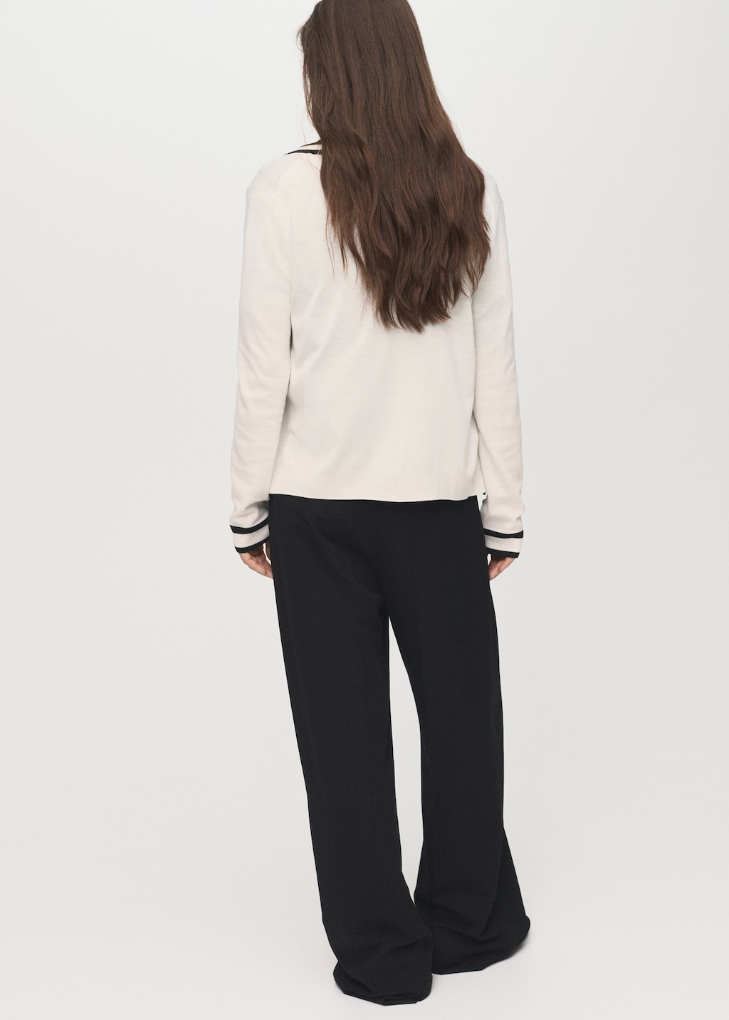 Mango Cardigan with contrasting stripes