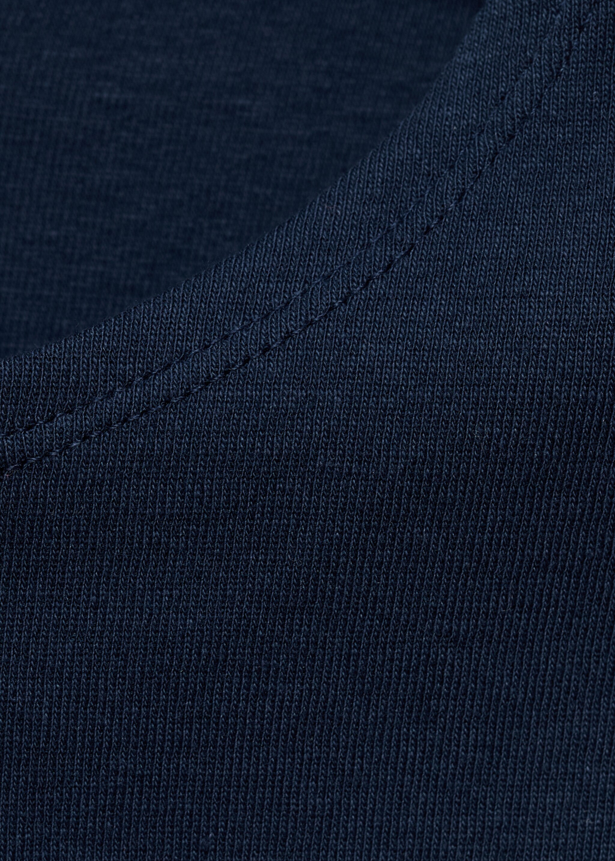 Printed cotton-blend t-shirt - Details of the article 0, Navy. Ref: 17045800-00.