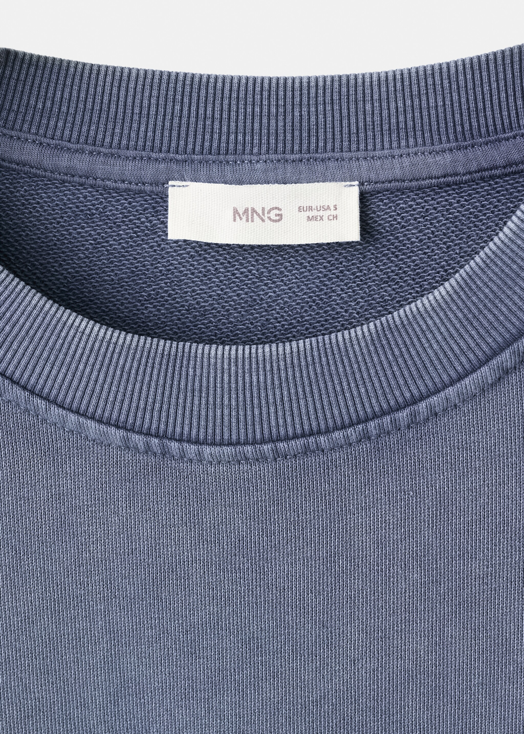 Printed cotton sweatshirt - Details of the article 0, Navy. Ref: 17045801-00.