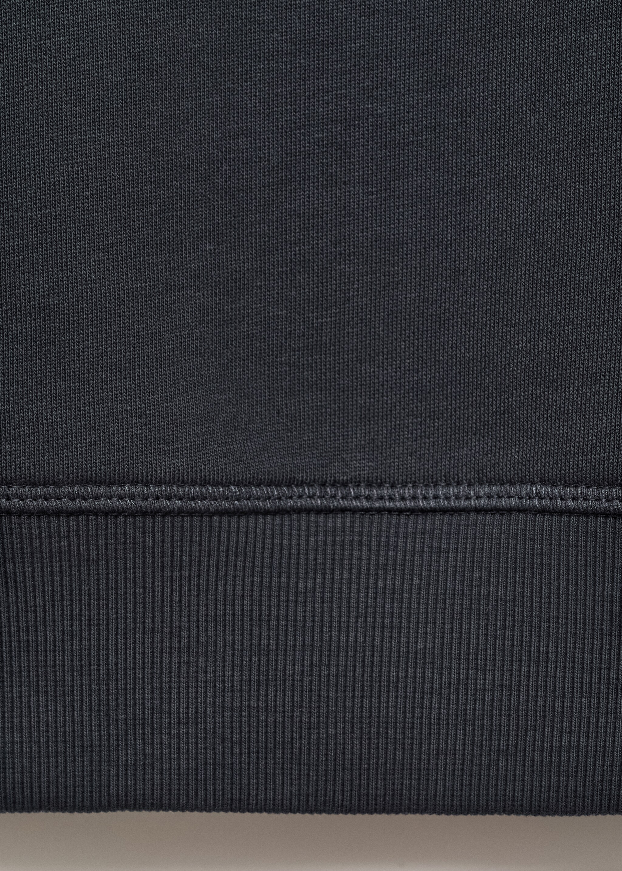 Printed cotton sweatshirt - Details of the article 0, Charcoal. Ref: 17045802-00.