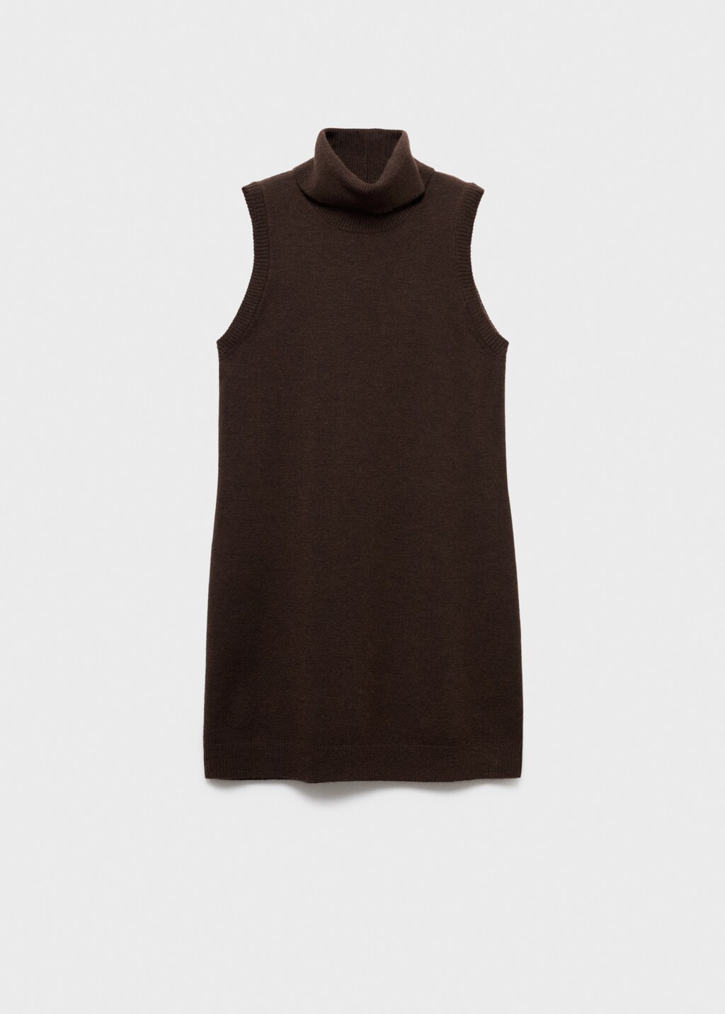 Knitted turtleneck dress