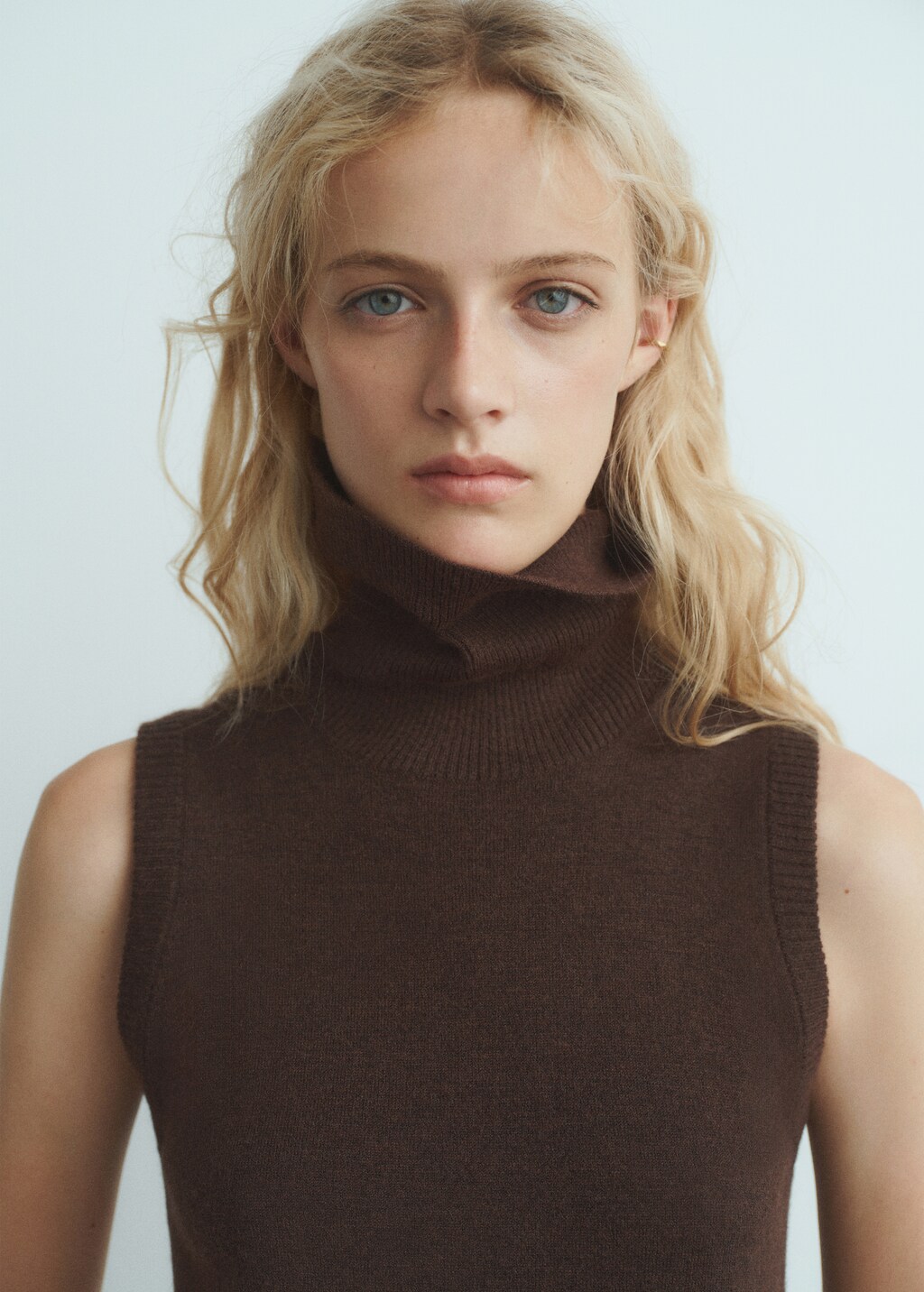 Knitted turtleneck dress
