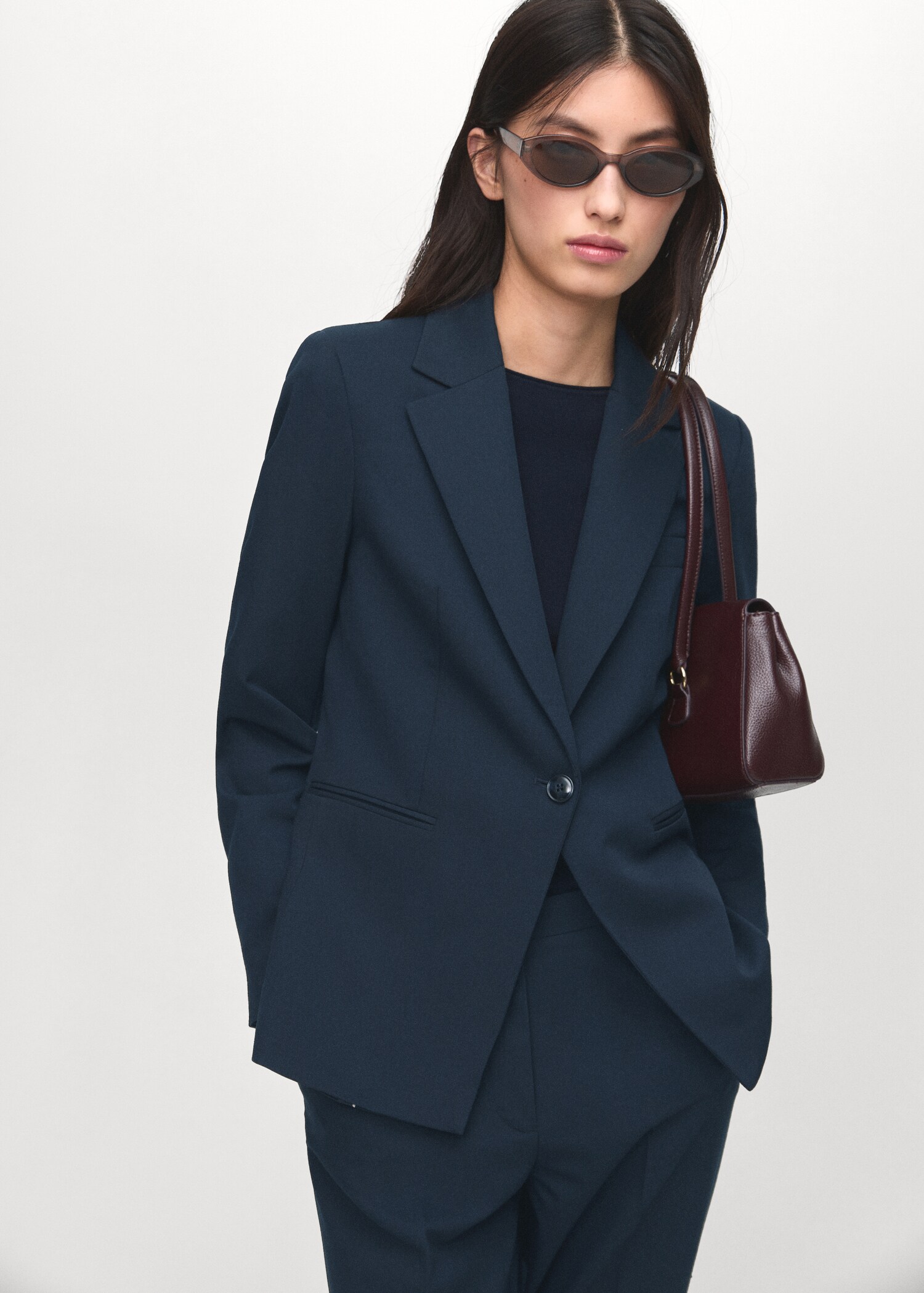 Fitted suit jacket - Medium plane