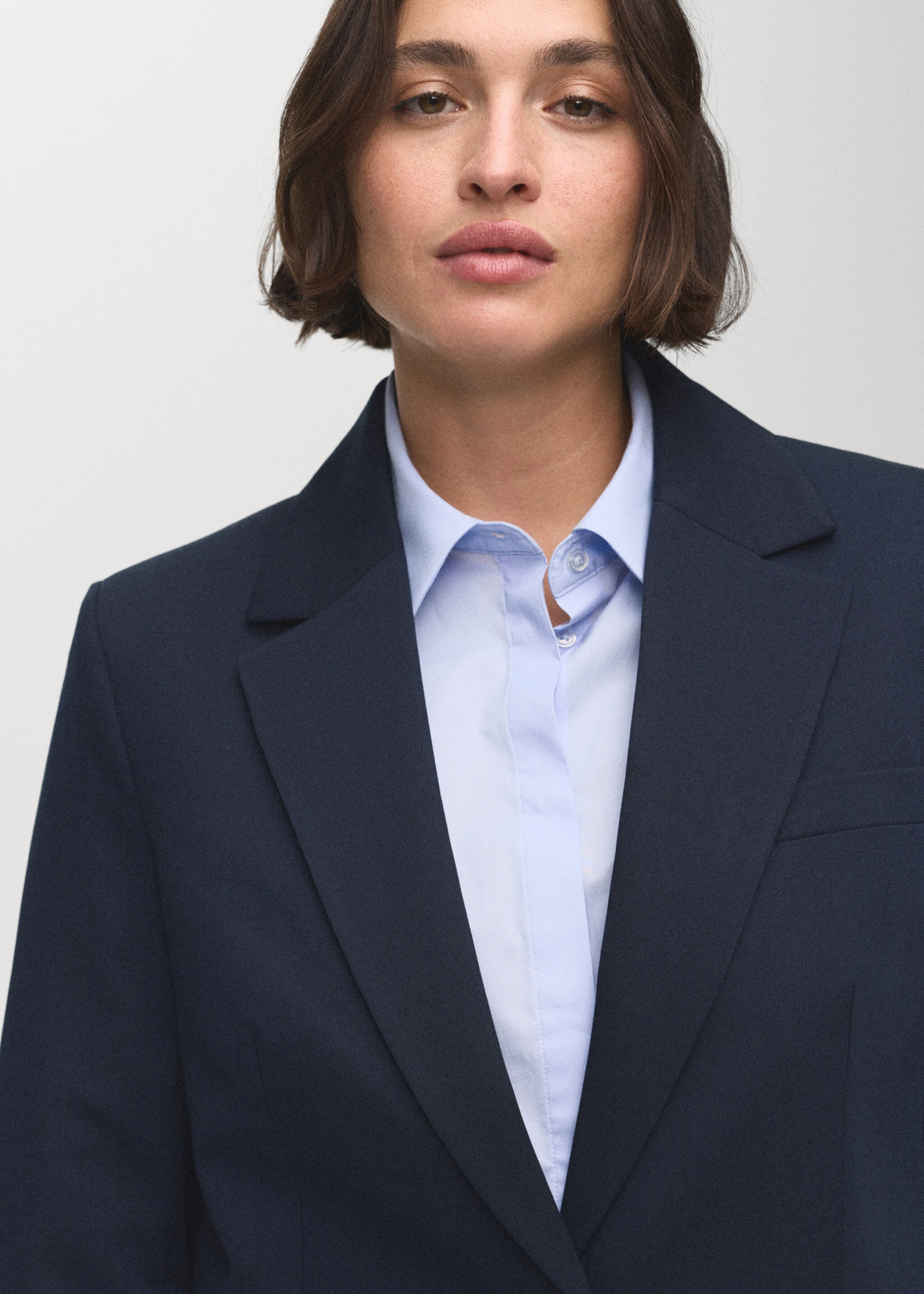 Blazer traje entallada - Detalle del artículo 4, Azul marino. Ref: 17045806-00.