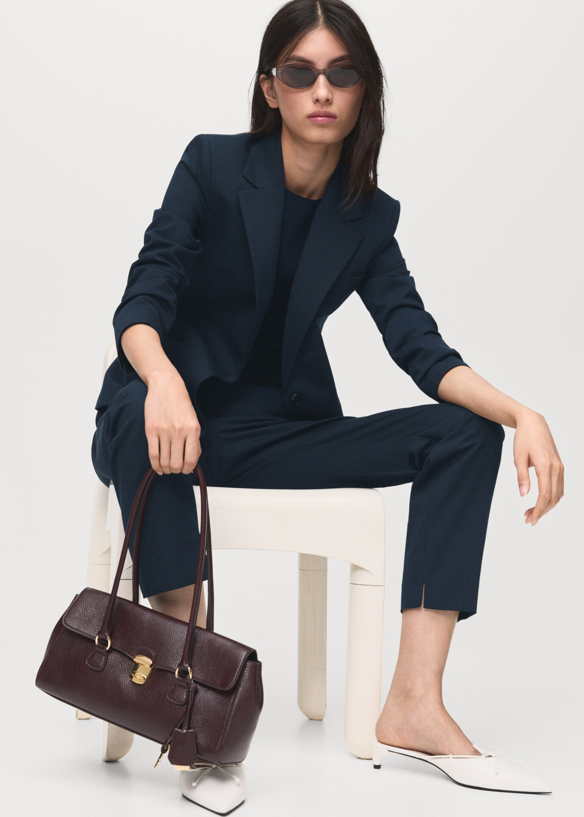Blazer completo aderente - Dettaglio dell'articolo 6, Navy. Ref: 17045806-00.