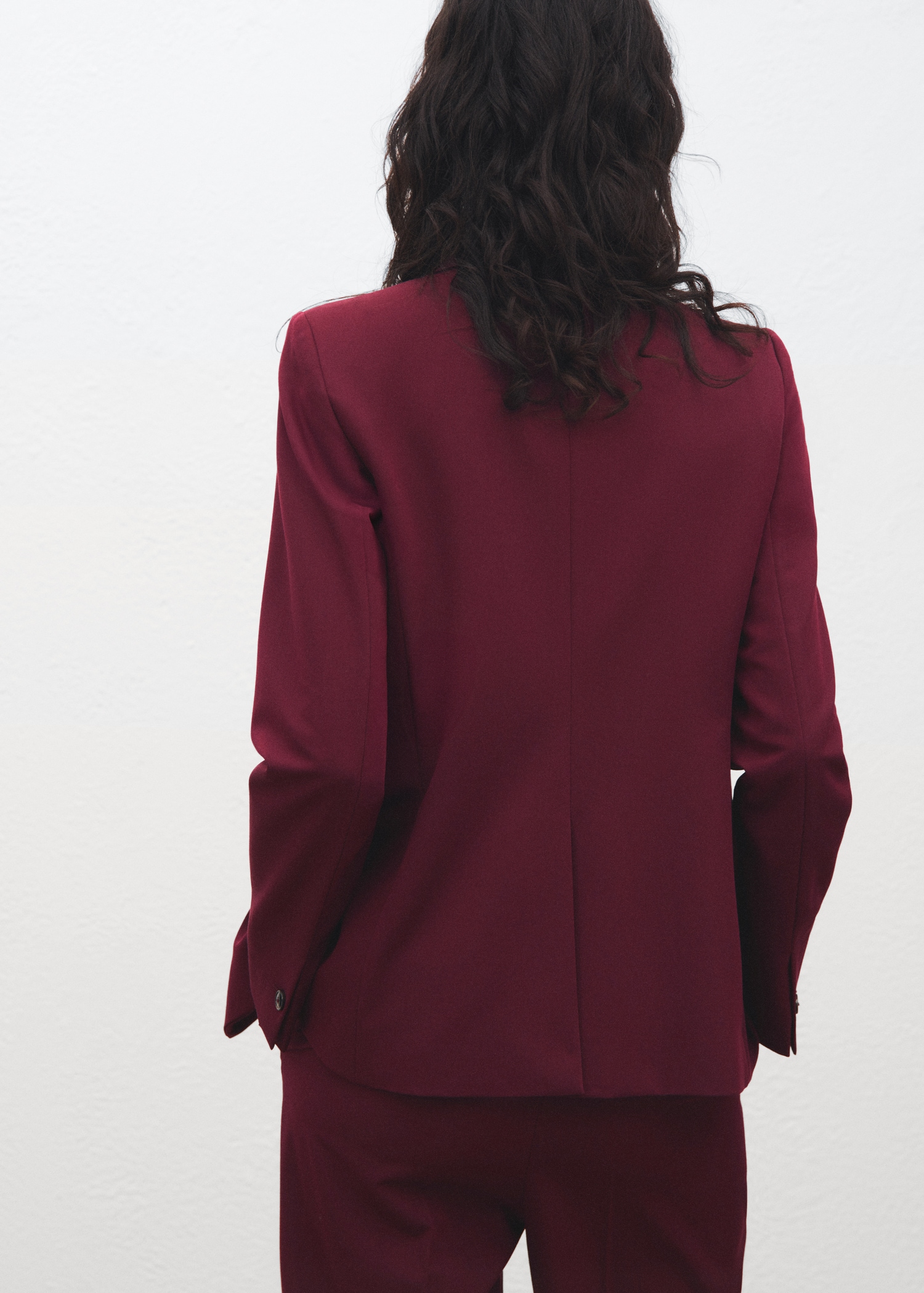 Fitted suit jacket - Reverse of the article