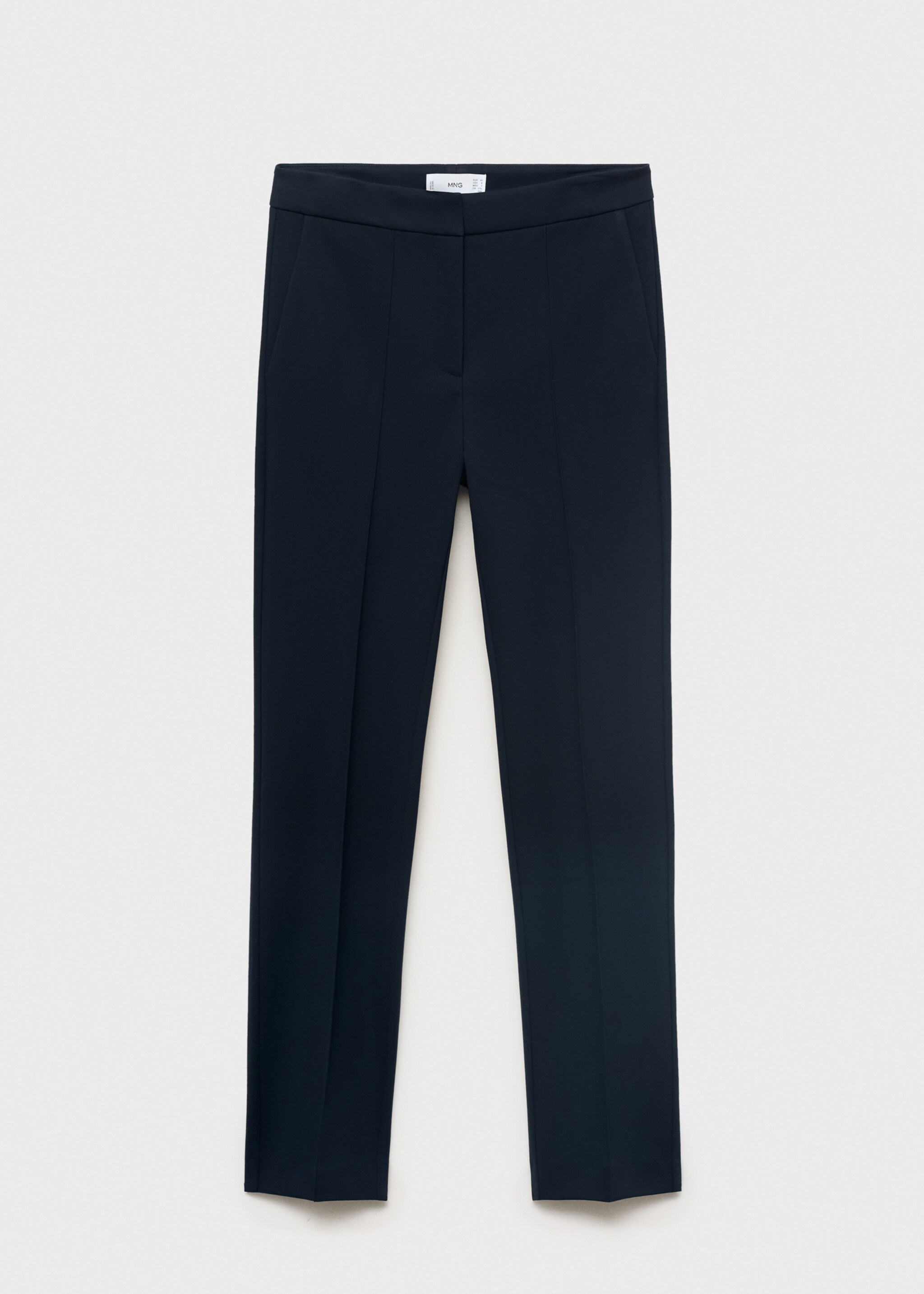 Straight mid-rise trousers - Article without model, Dark Navy. Ref: 17045807-00.