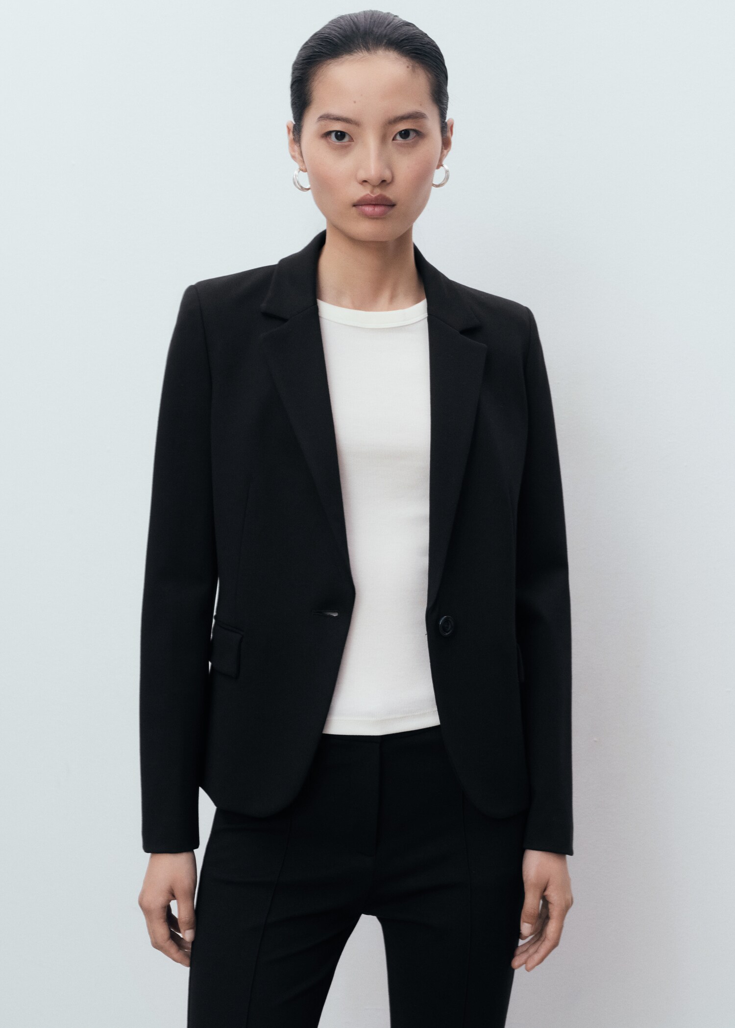Pantalon droit taille normale - Plan moyen