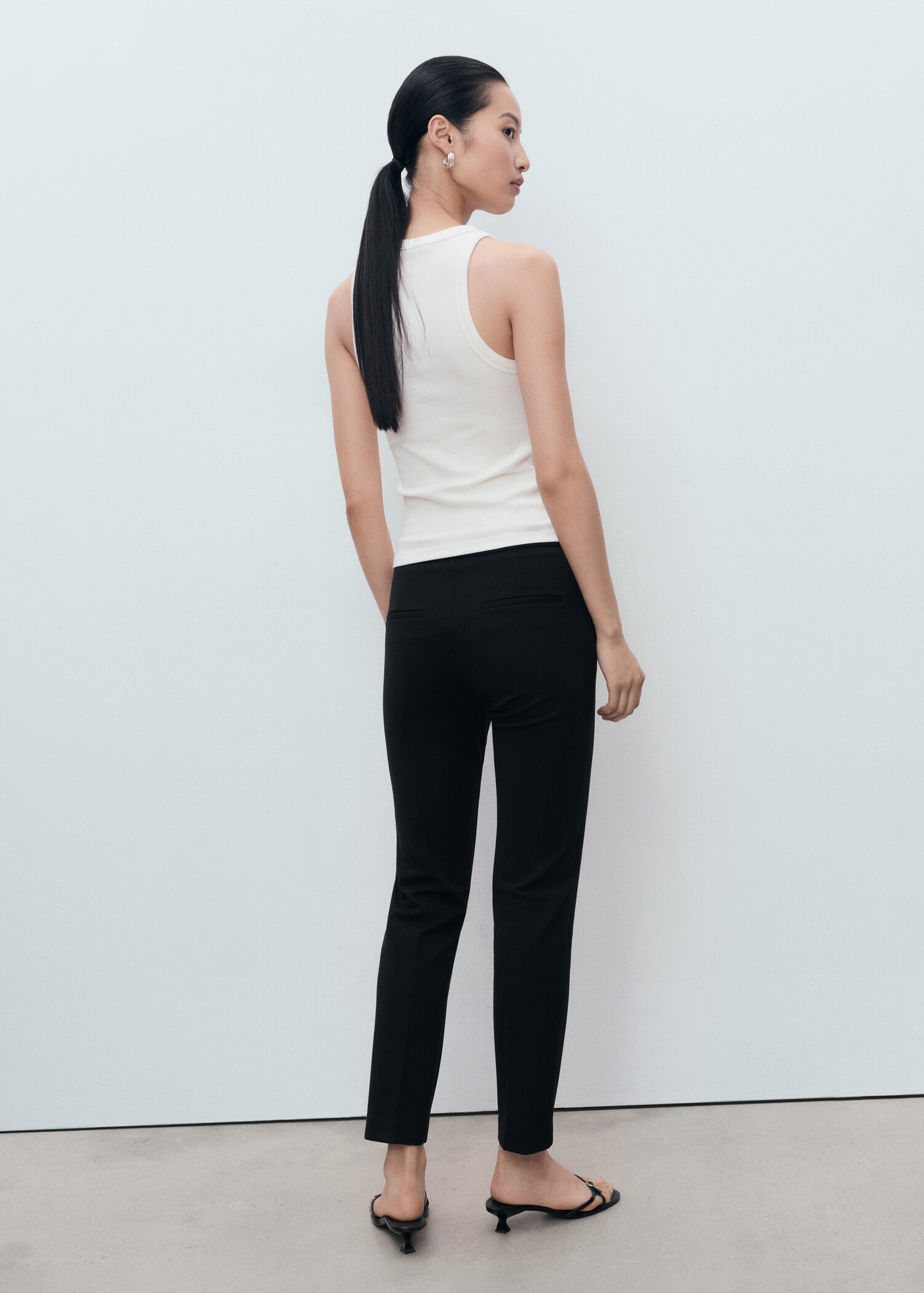 Pantalon droit taille normale - Verso de l’article