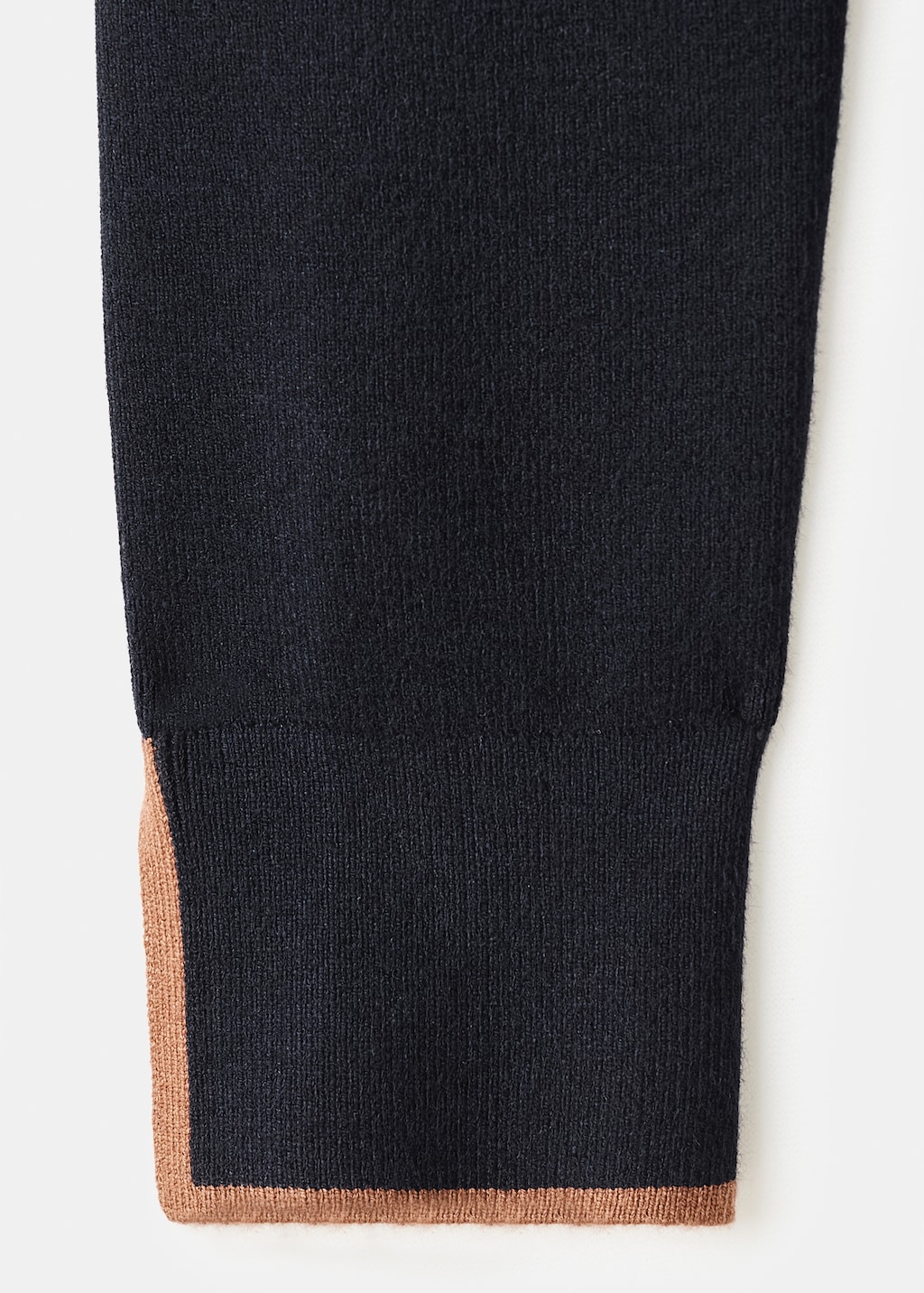 Cardigan with cuff opening