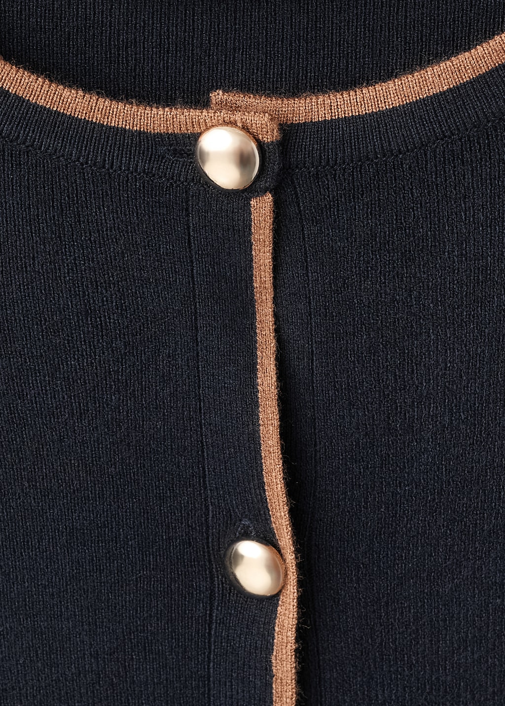 Cardigan with cuff opening