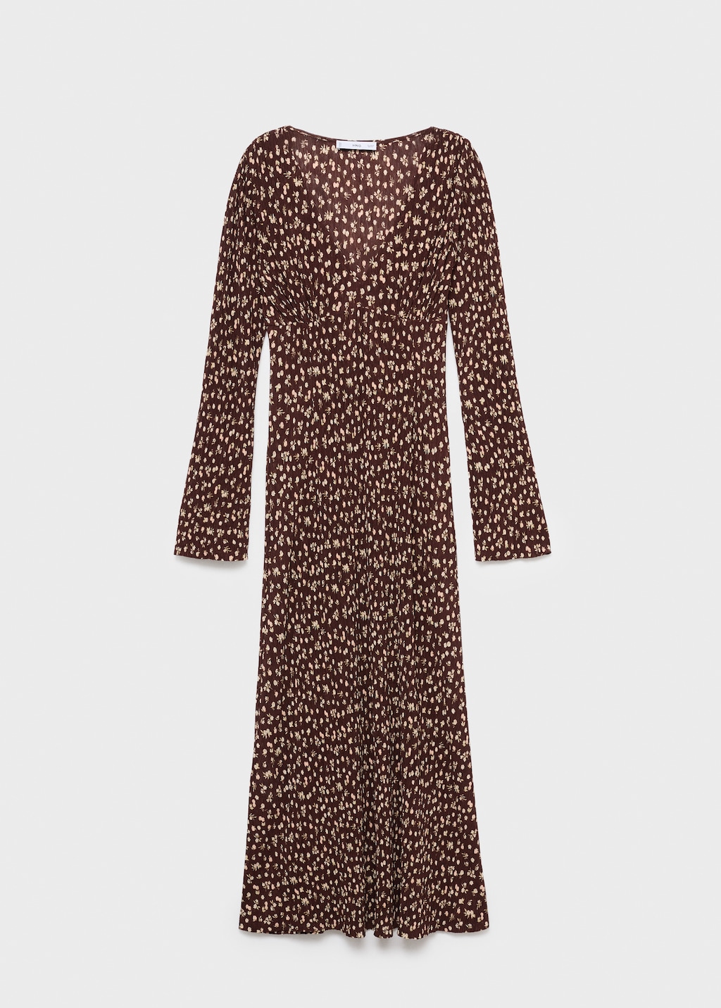 Printed V-neck dress