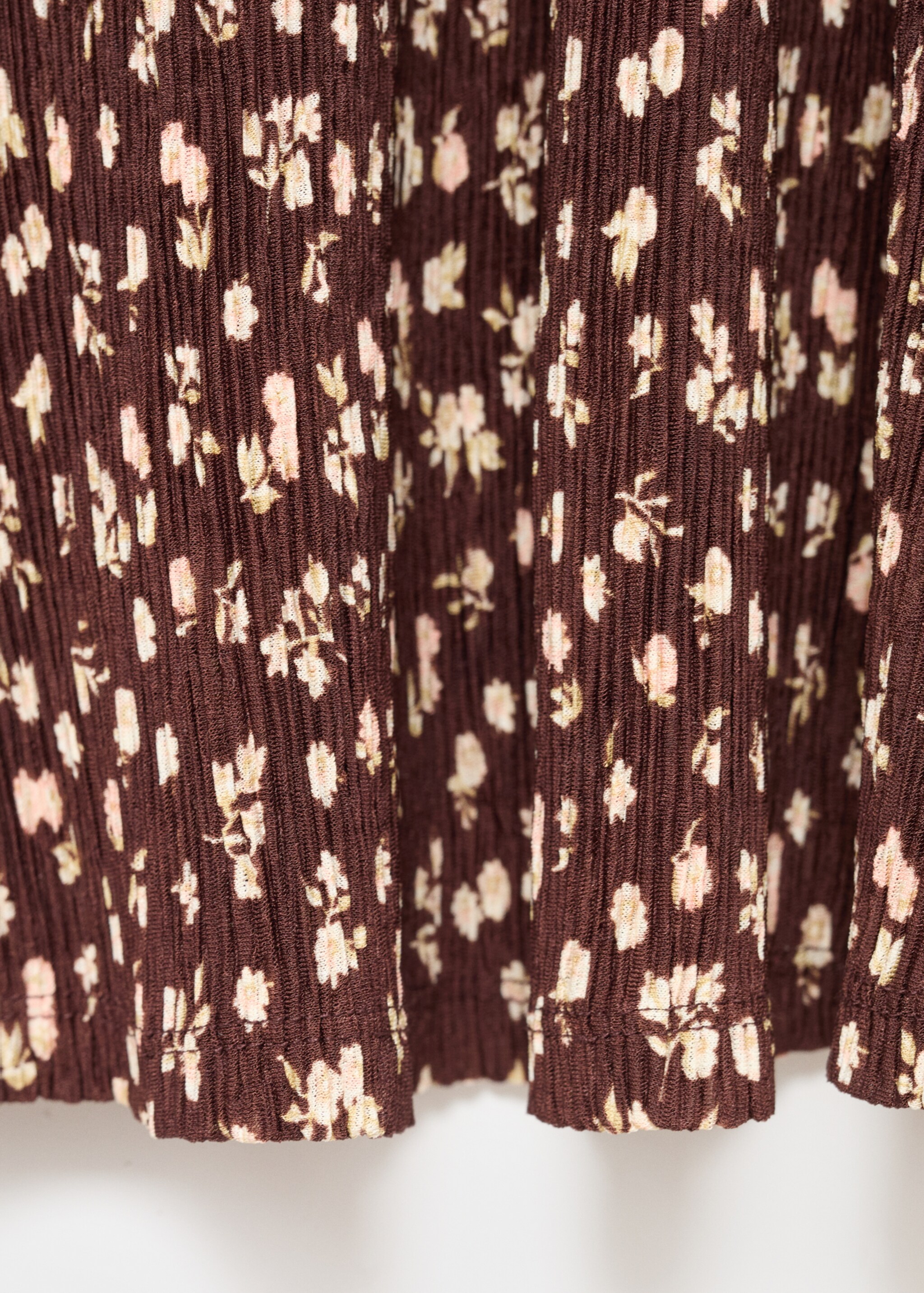 Robe imprimée à col en V - Détail de l'article 0, Marron. Ref: 17045812-00.
