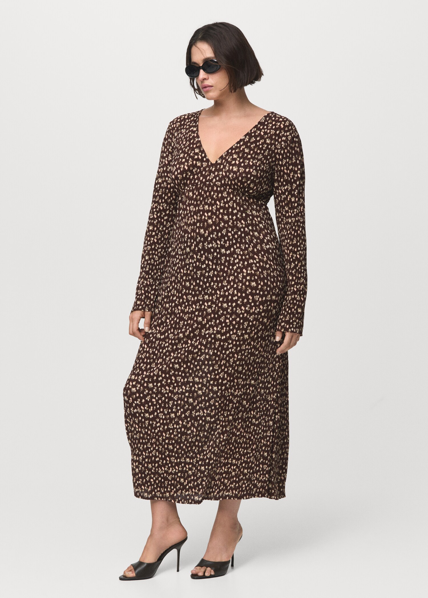 Robe imprimée à col en V - Détail de l'article 3