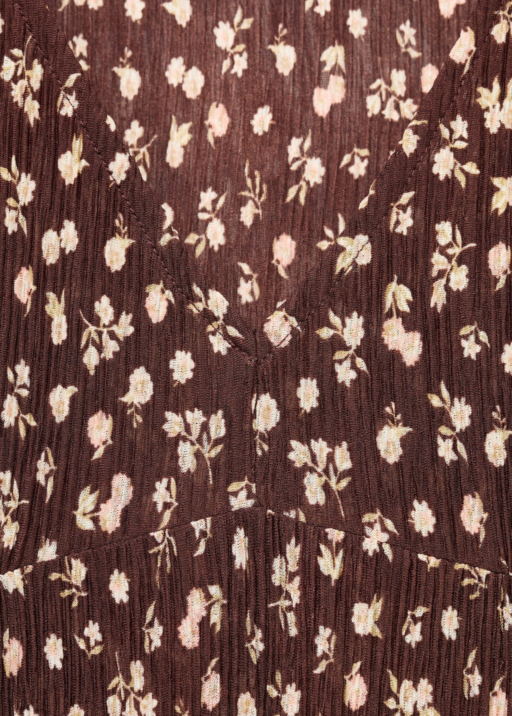 Printed V-neck dress