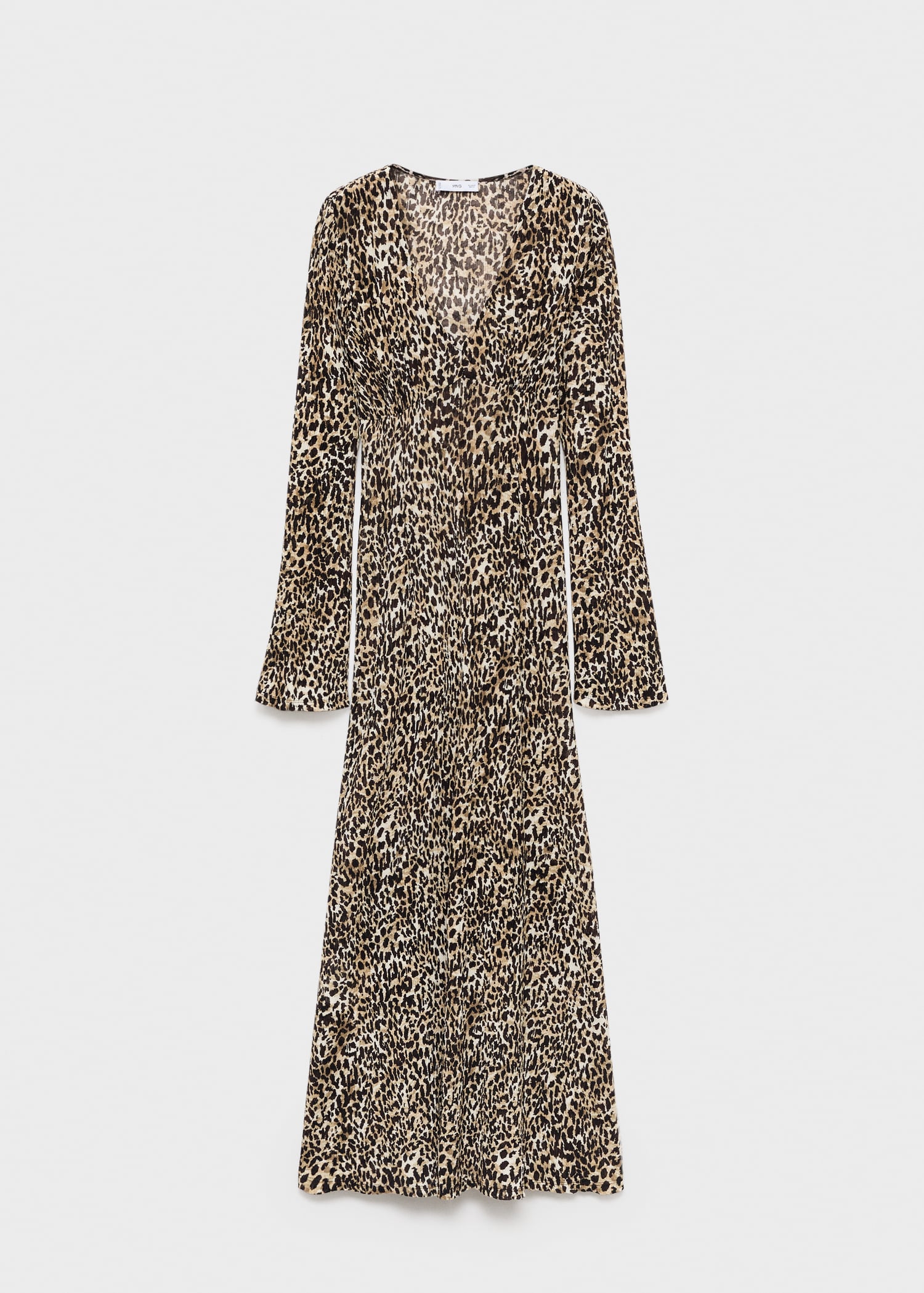 Midi Vestito Stampato Plissettato Zara Vestito Stampato Scollo A V