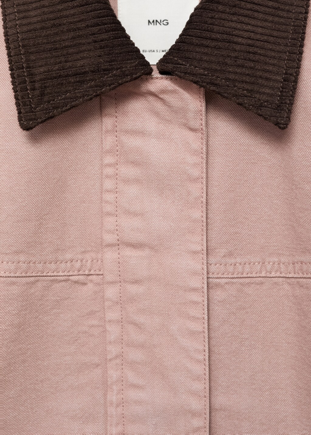 Corduroy collar denim jacket