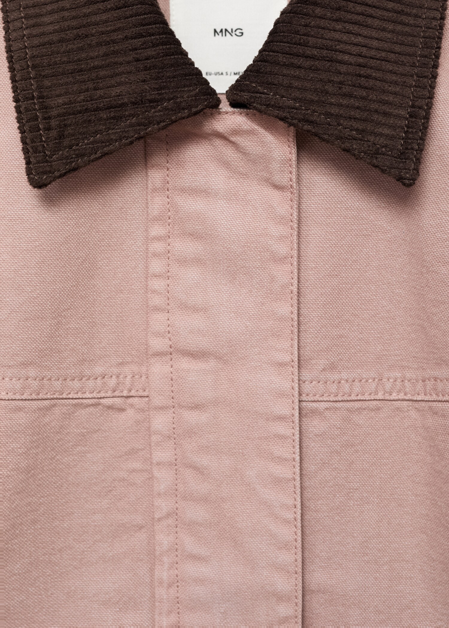 Corduroy collar denim jacket - Details of the article 8