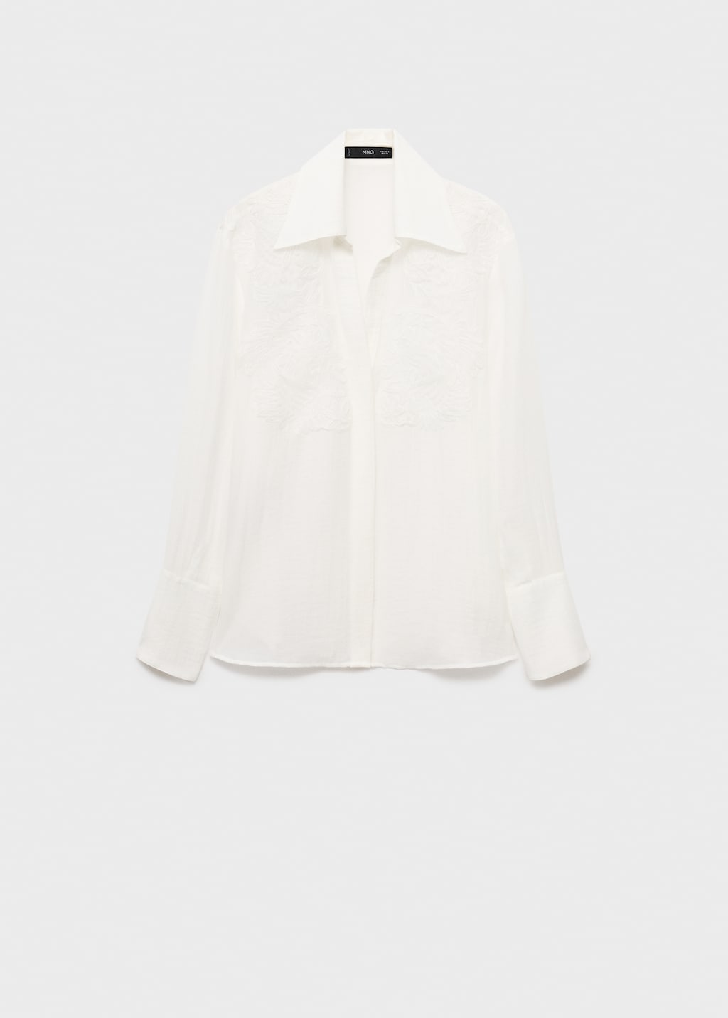 Lyocell shirt with patches - image 5