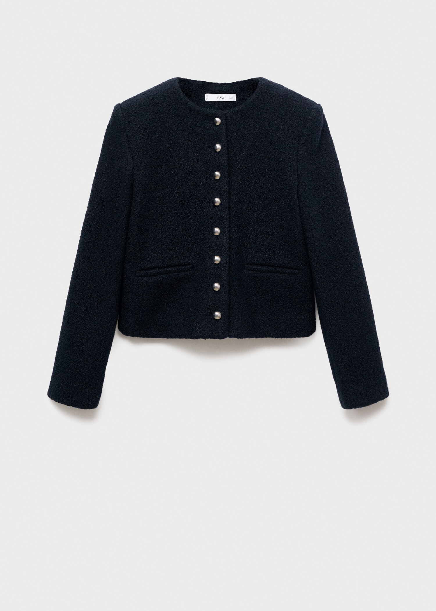 Bouclé jacket with jewel buttons - Article without model