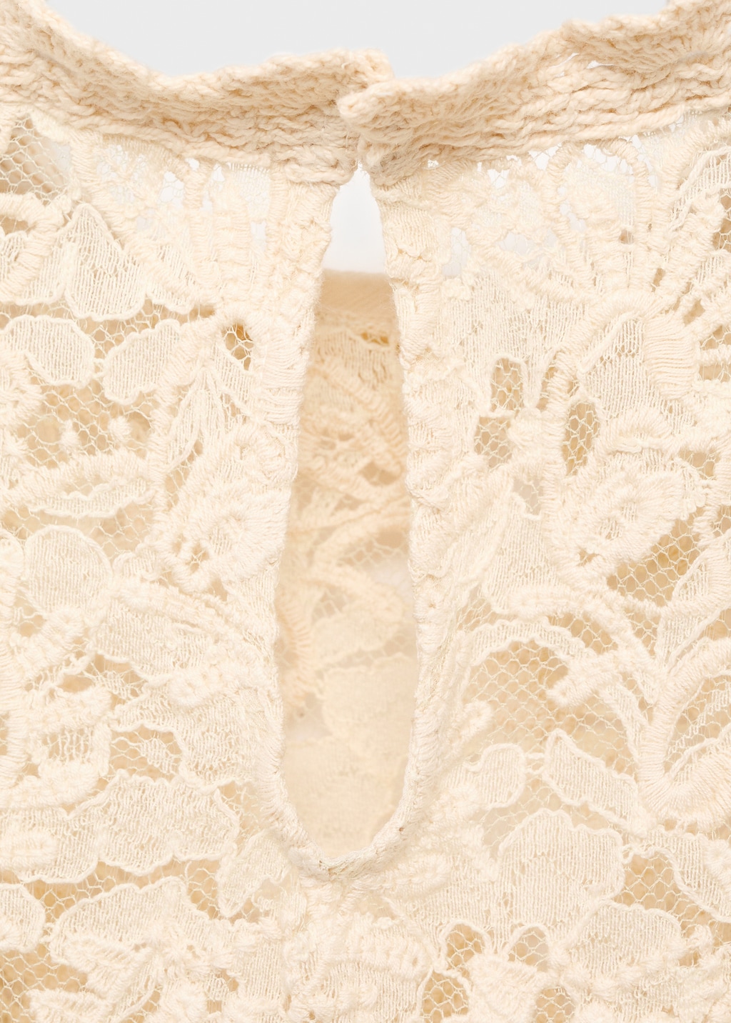 Lace combination blouse