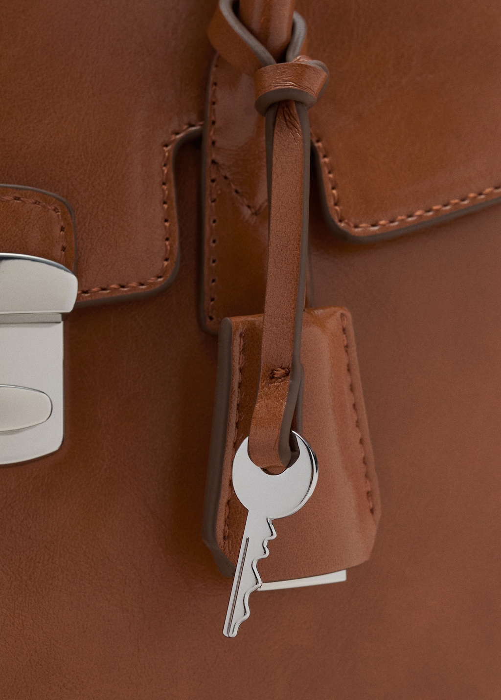 Small city handbag with flap