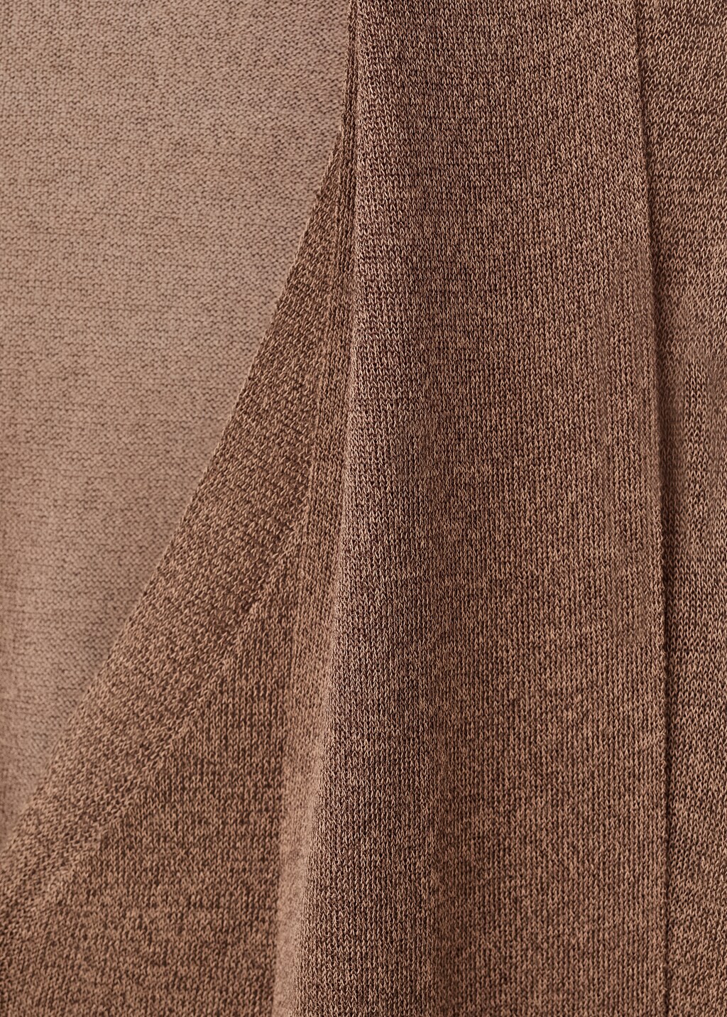 Fine-knit cardigan with foulard