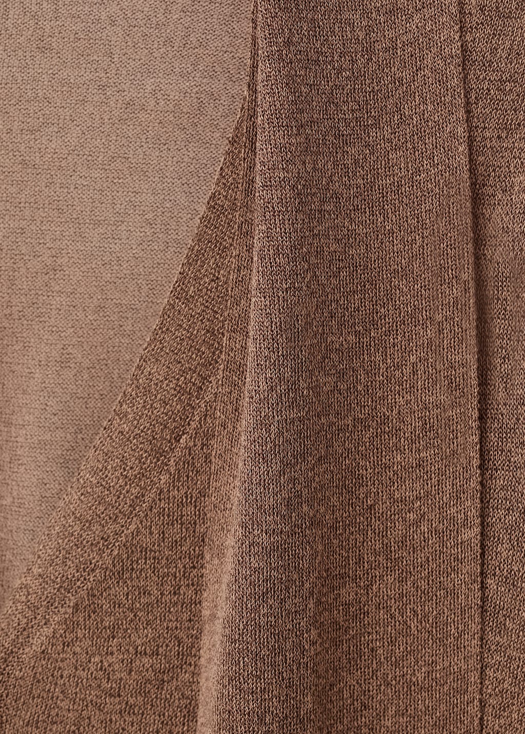 Fine-knit cardigan with foulard