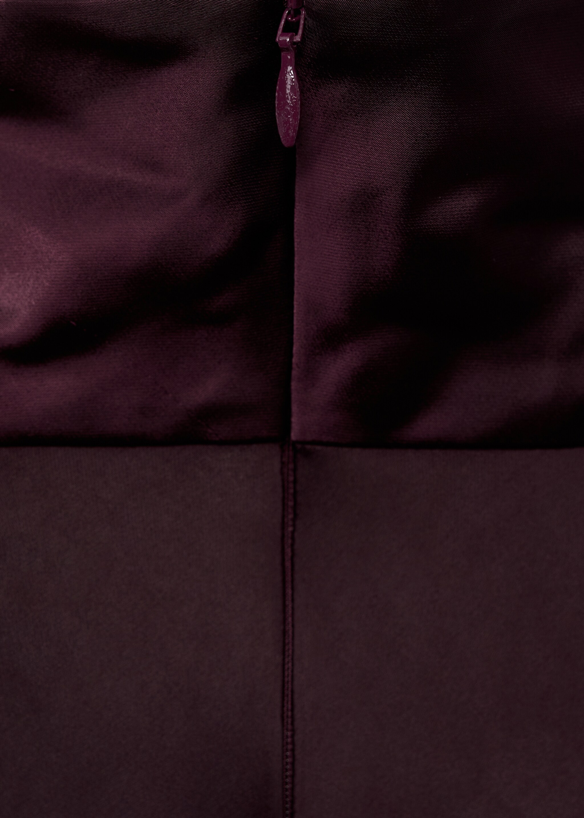 Chemise satinée col montant - Détail de l'article 8, Violet. Ref: 17045826-00.