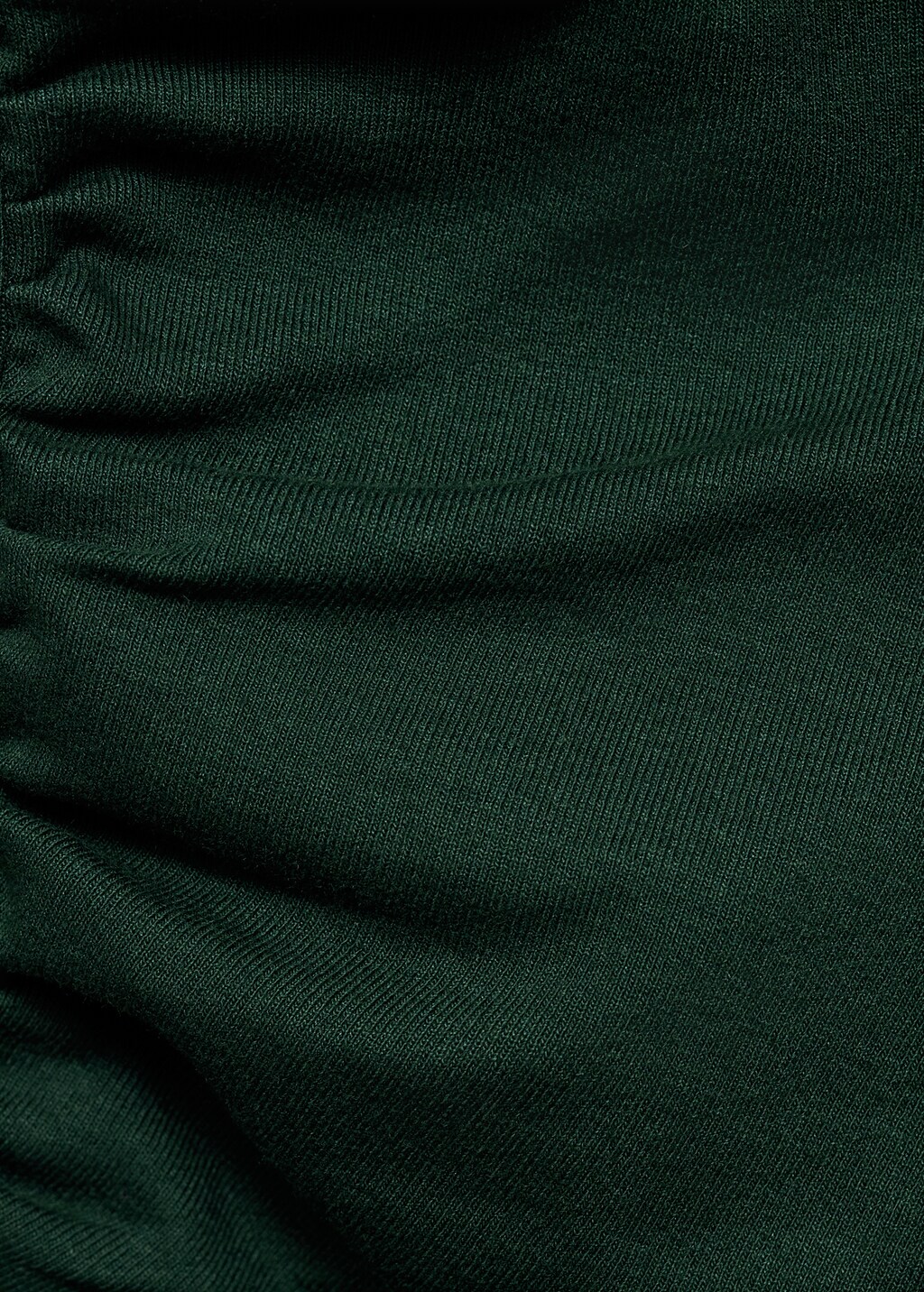 Long-sleeved t-shirt with asymmetrical neckline