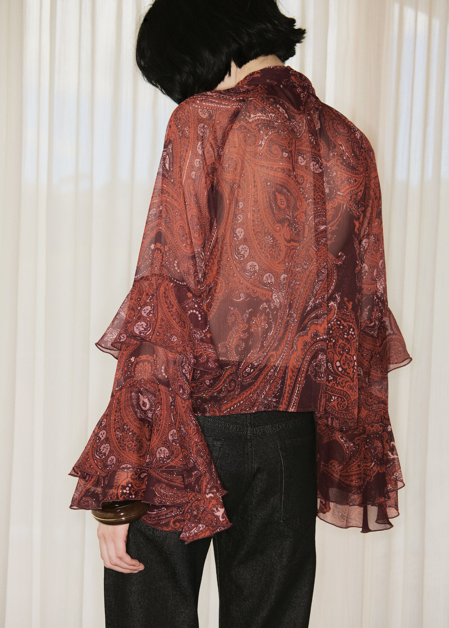 Paisley print blouse - Reverse of the article