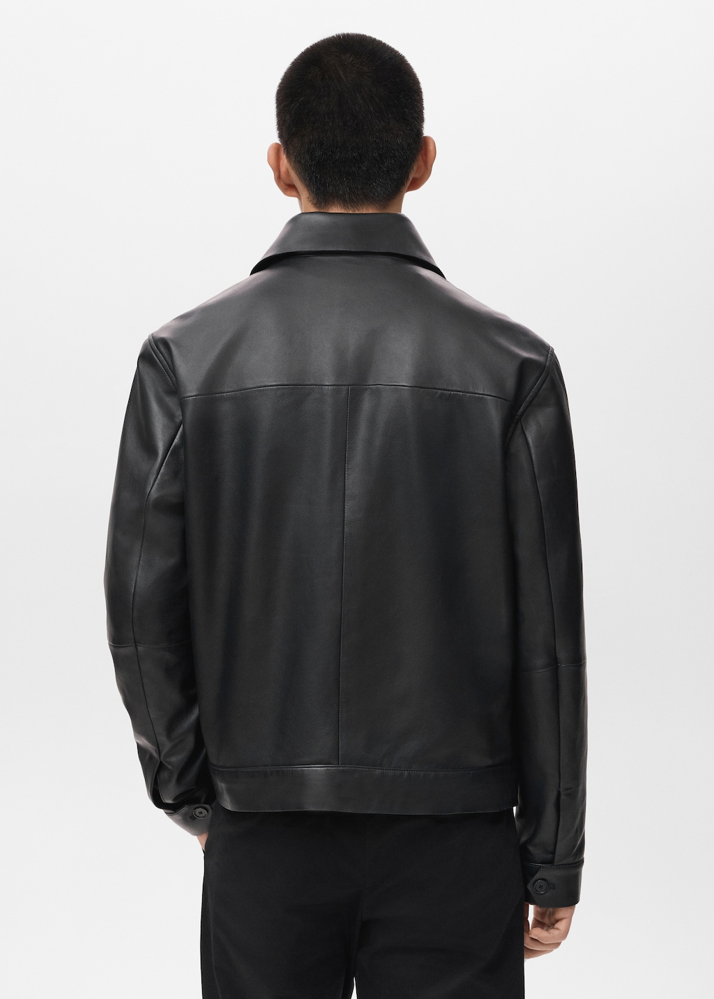 100% leather jacket with pockets