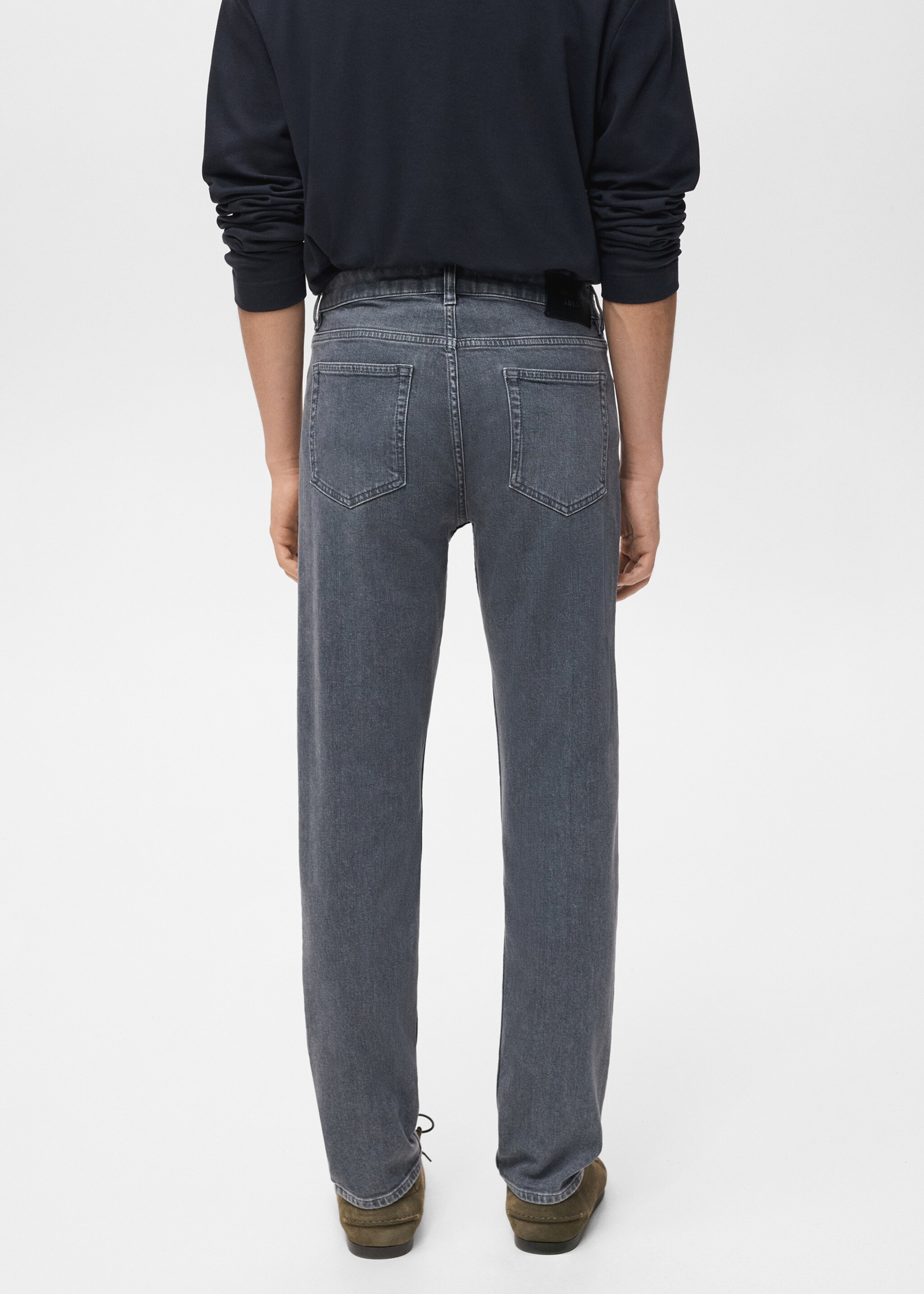 Jeans Patrick slim fit - Reverso del artículo, Denim negro. Ref: 17045970-00.