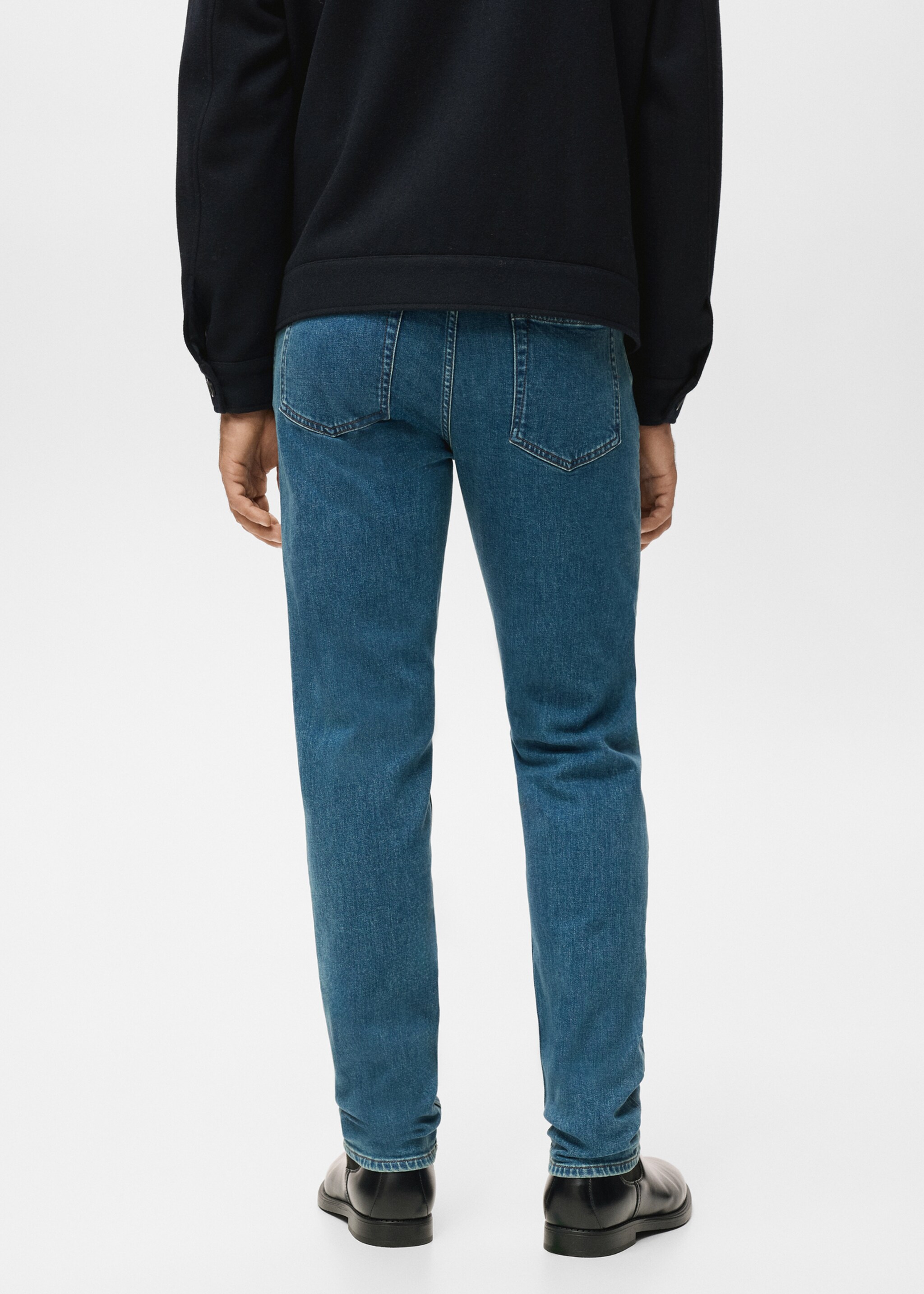 Jeans Patrick slim fit Ultra Soft Touch - Reverso del artículo, Verde menta. Ref: 17045971-00.